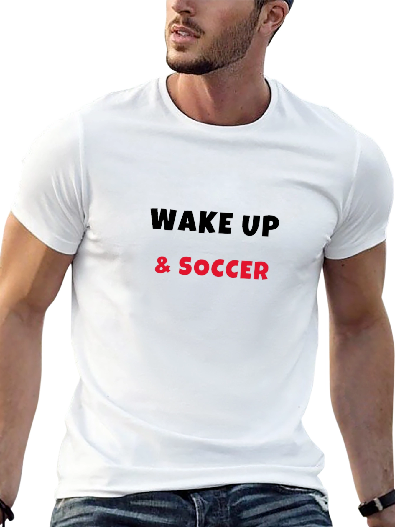 Wake Up & Soccer Graphic Tee