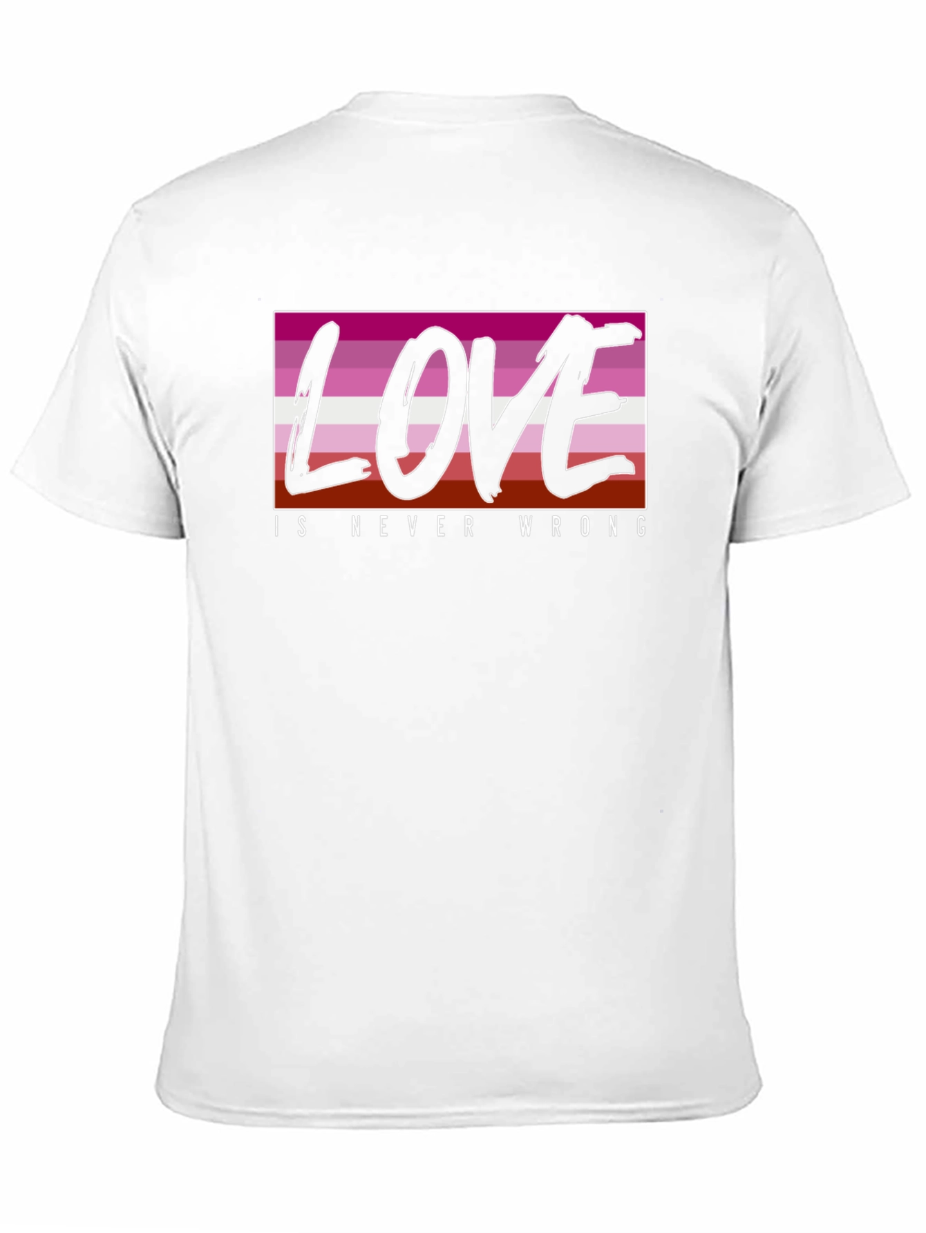 Love is Never Wrong Lesbian Pride T-Shirt