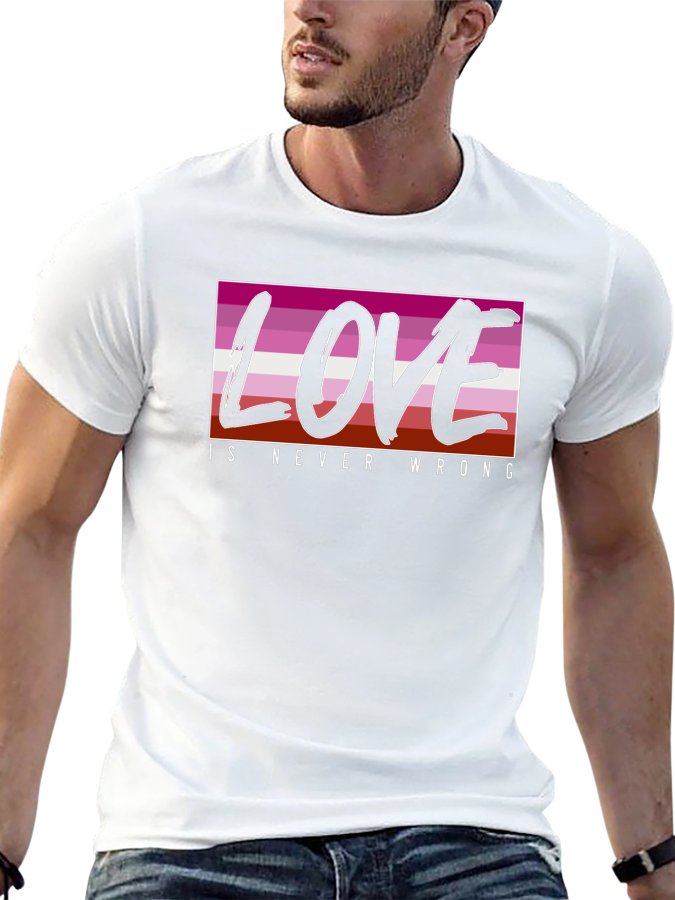 Love is Never Wrong Lesbian Pride T-Shirt
