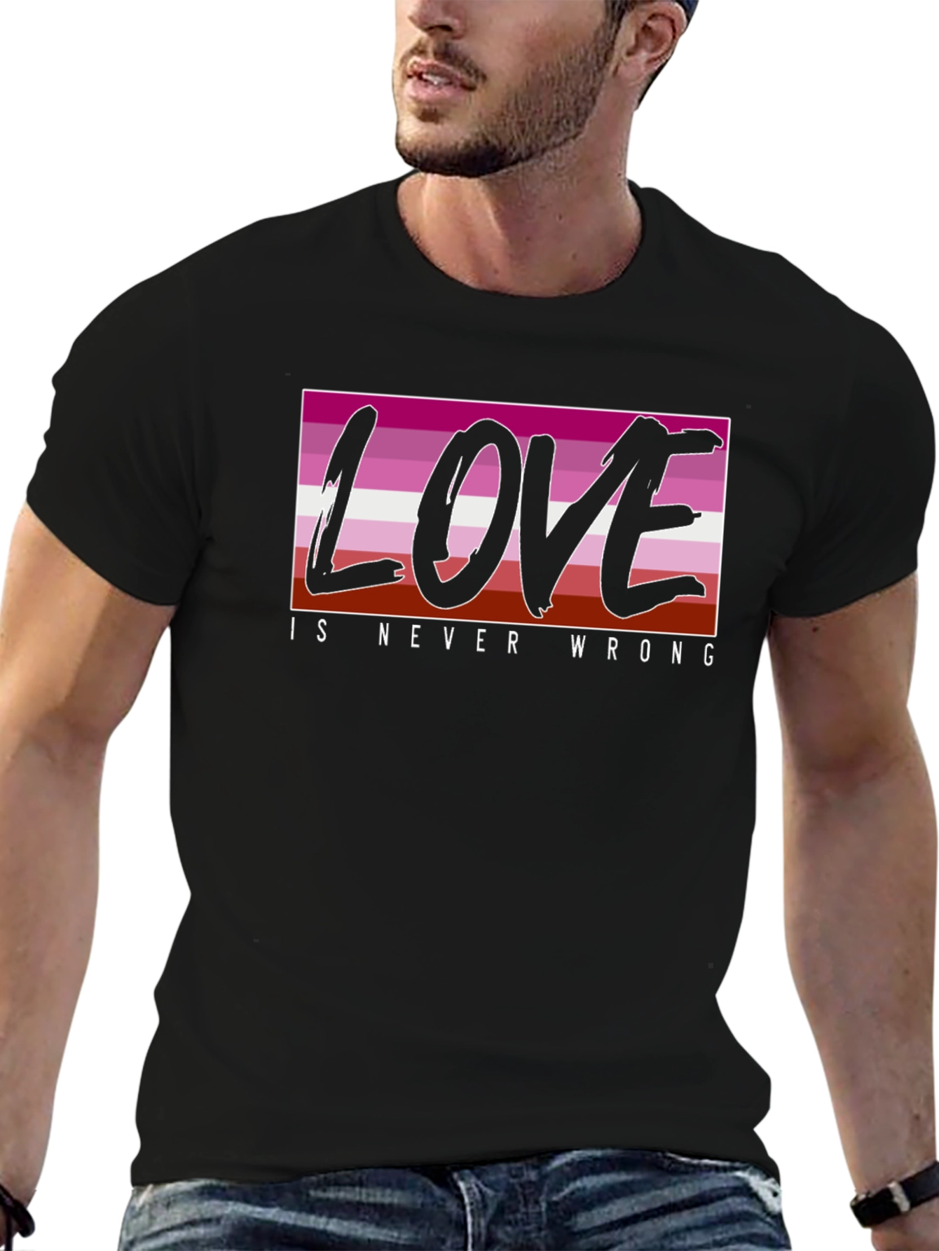 Love is Never Wrong Lesbian Pride T-Shirt