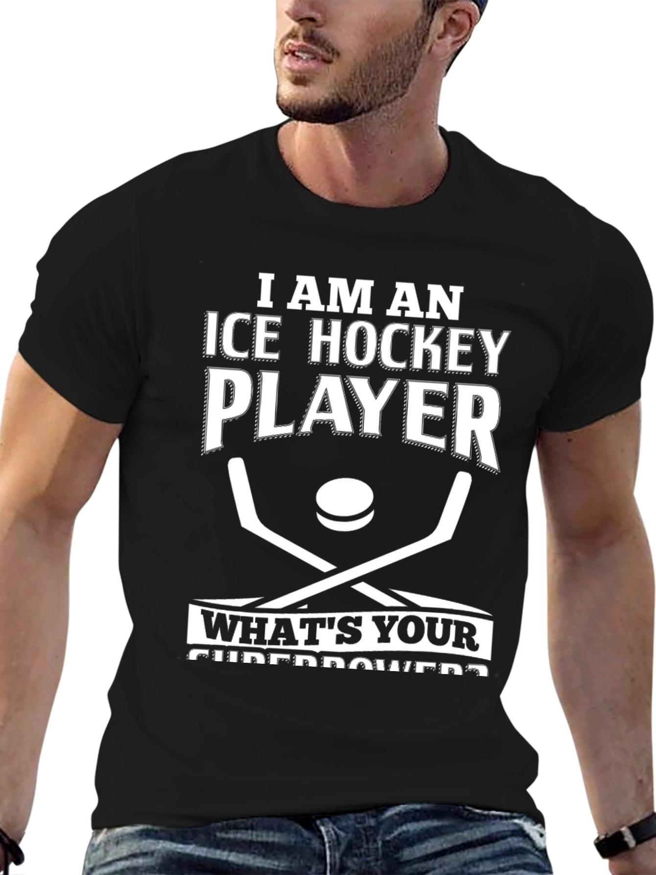Ice Hockey Player Superpower T-Shirt