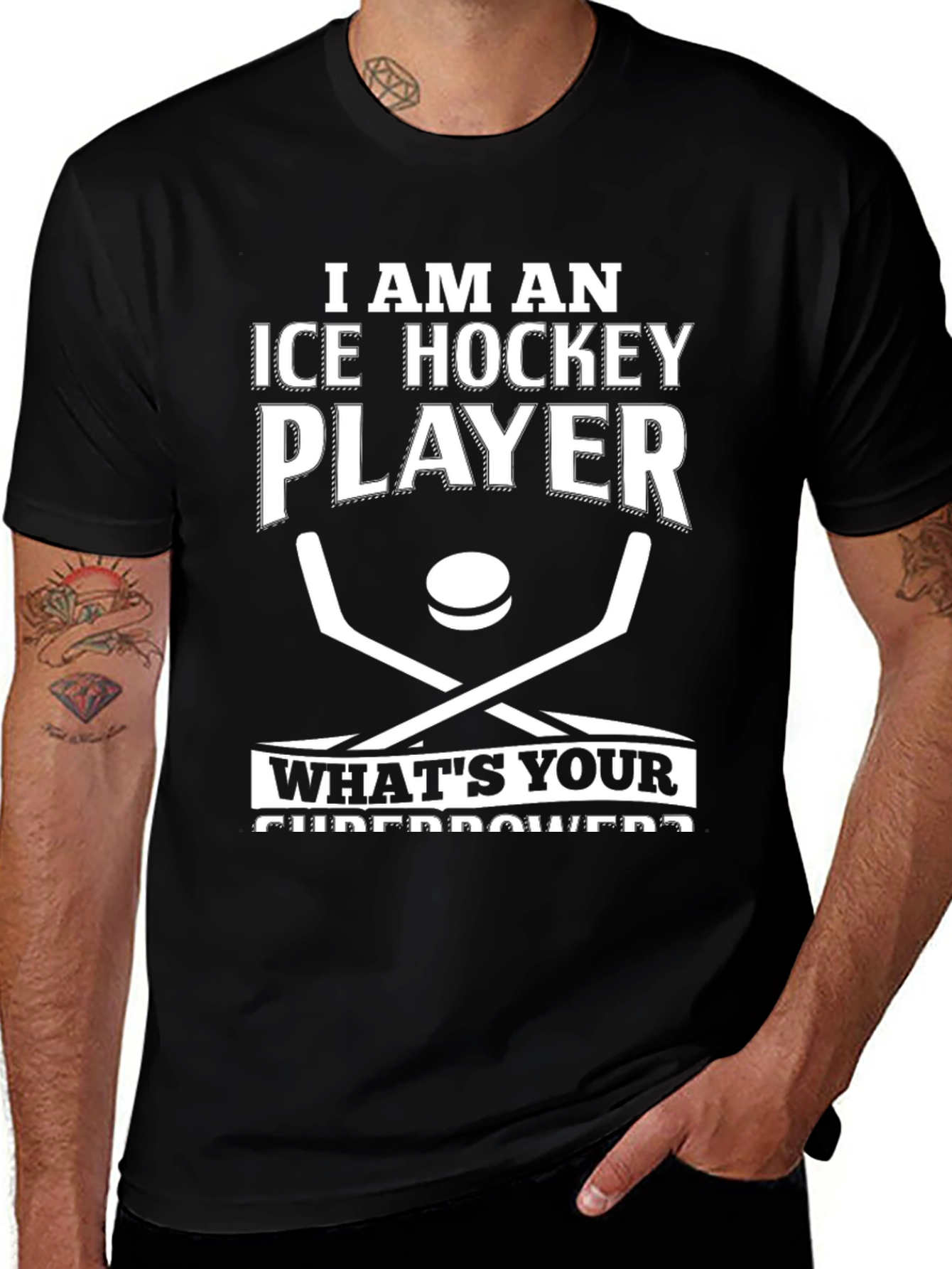 Ice Hockey Player Superpower T-Shirt