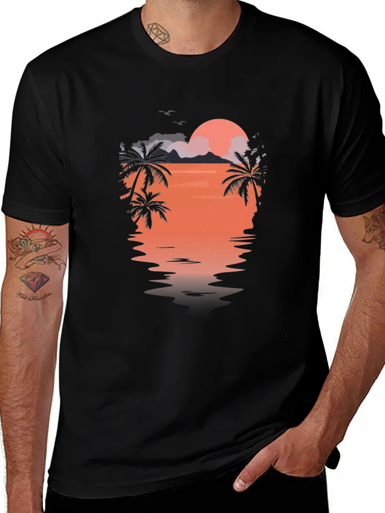 Tropical Sunset Graphic Tee