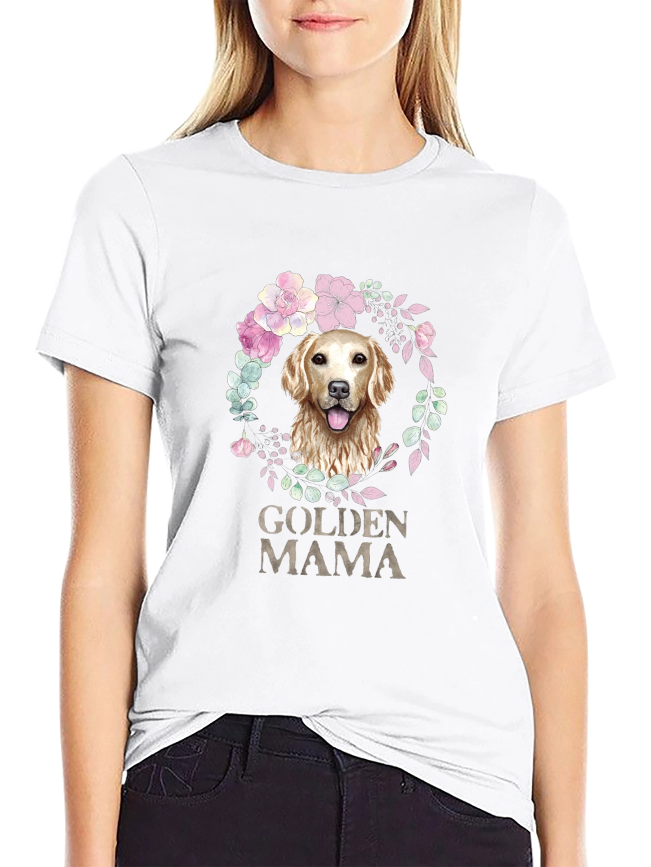 Golden Mama Dog Lover T-Shirt