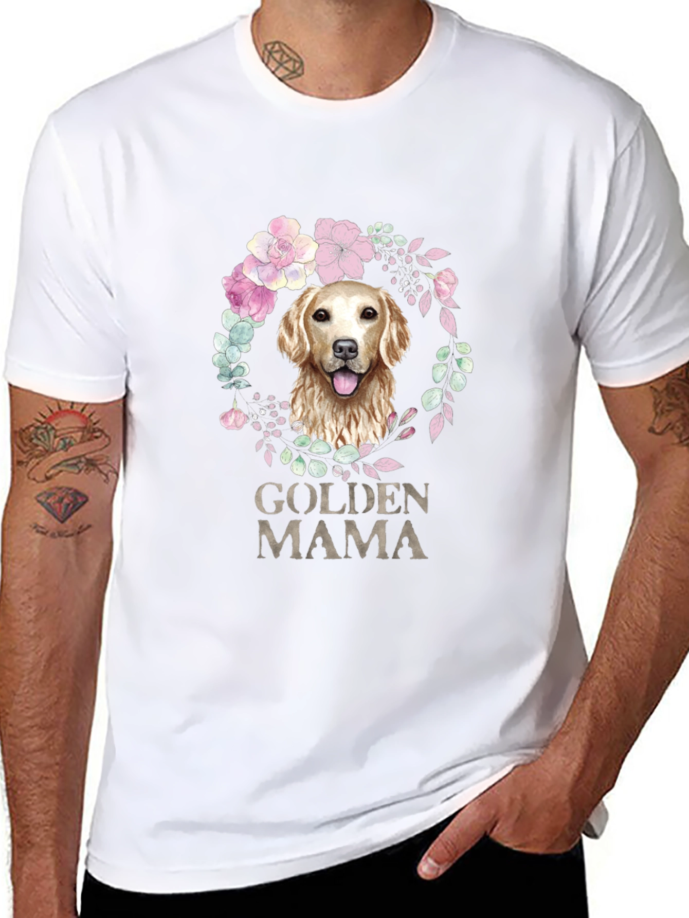 Golden Mama Dog Lover T-Shirt