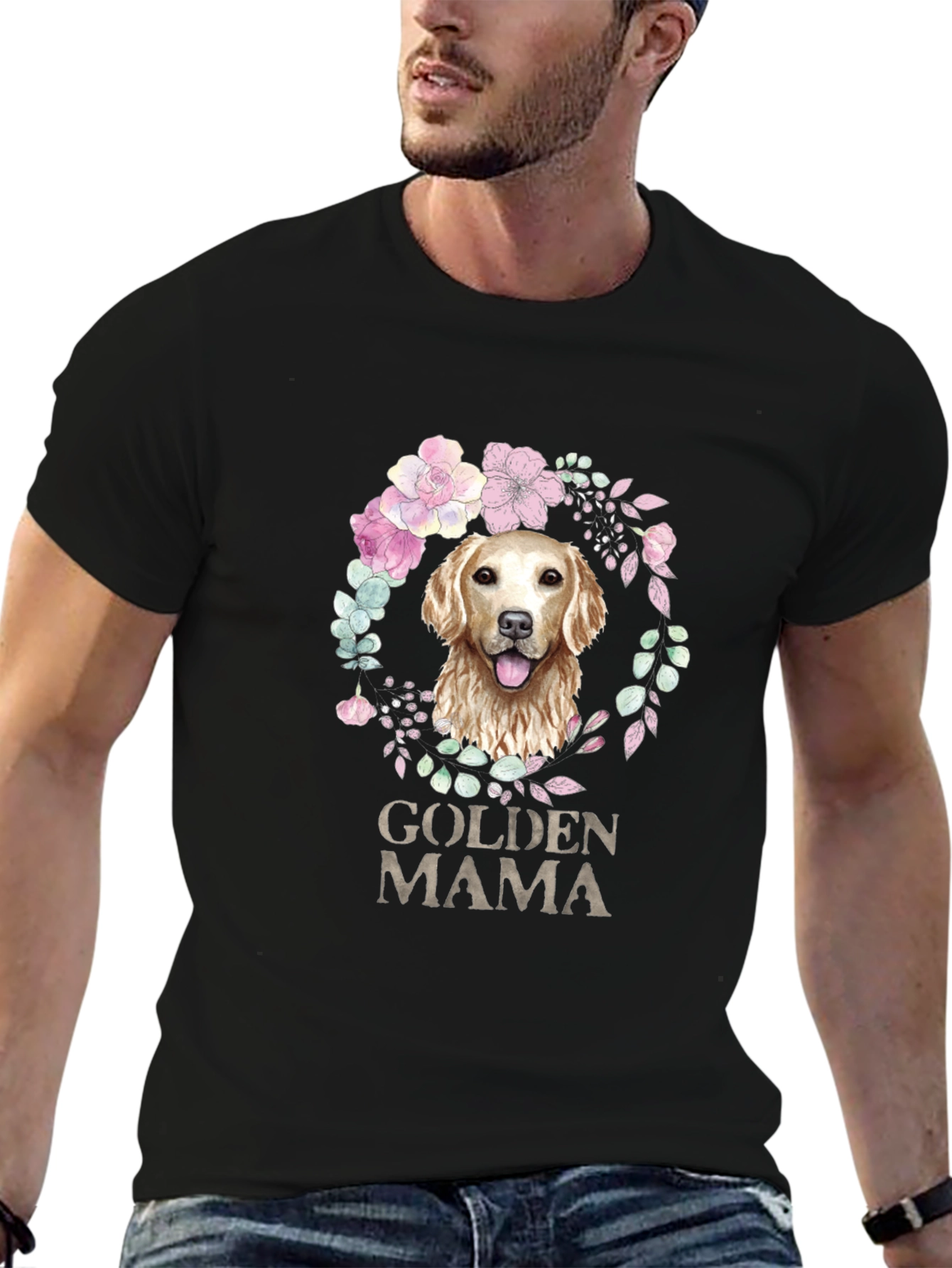 Golden Mama Dog Lover T-Shirt