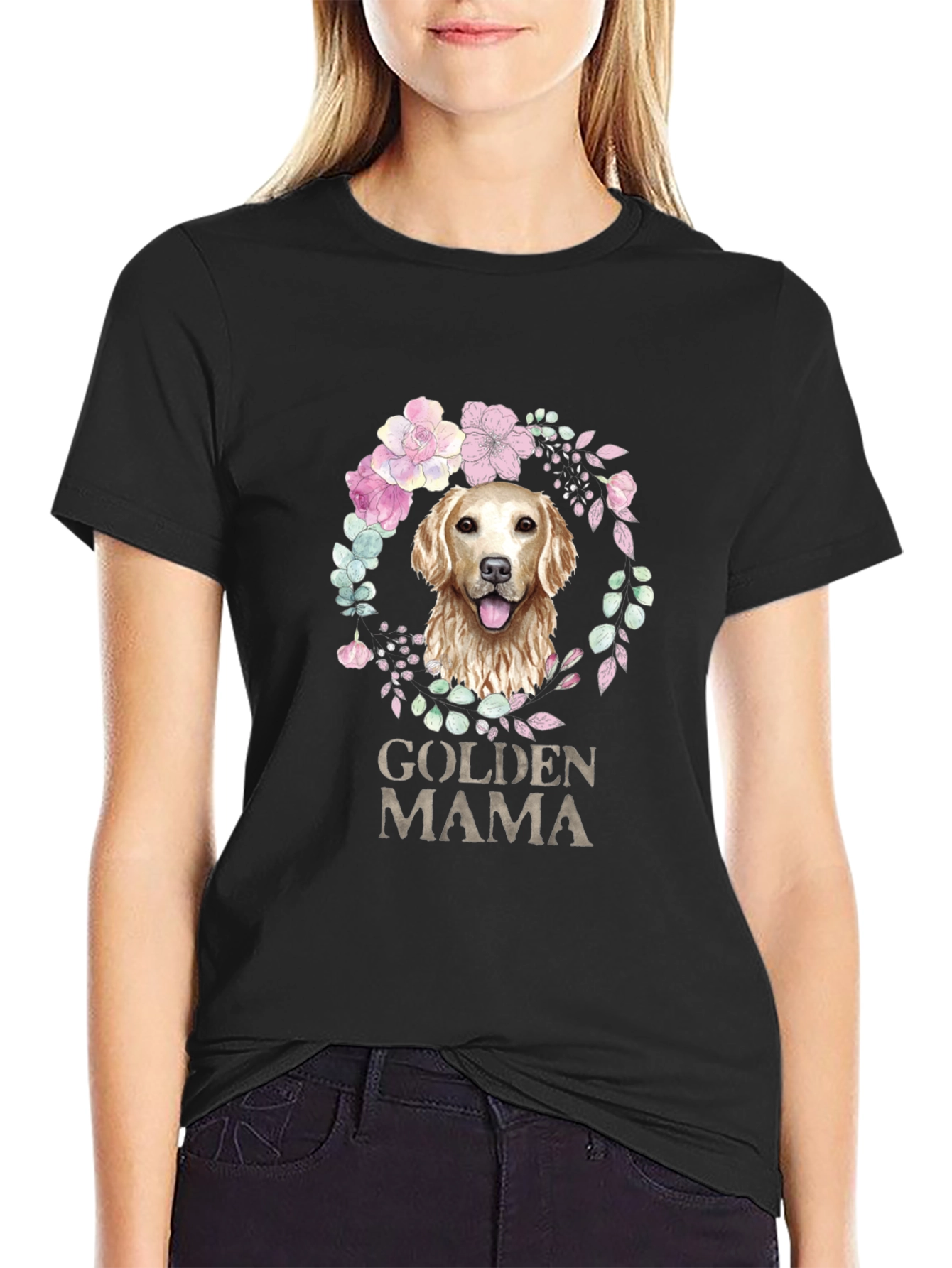 Golden Mama Dog Lover T-Shirt
