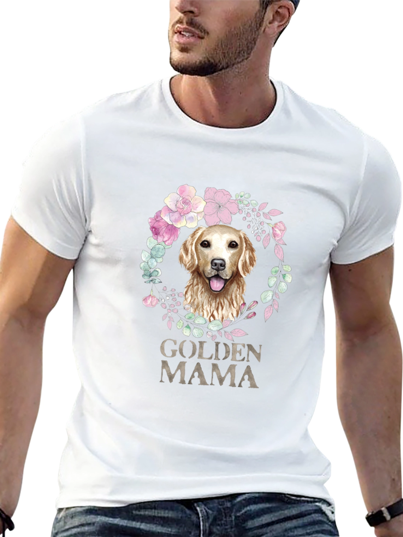 Golden Mama Dog Lover T-Shirt