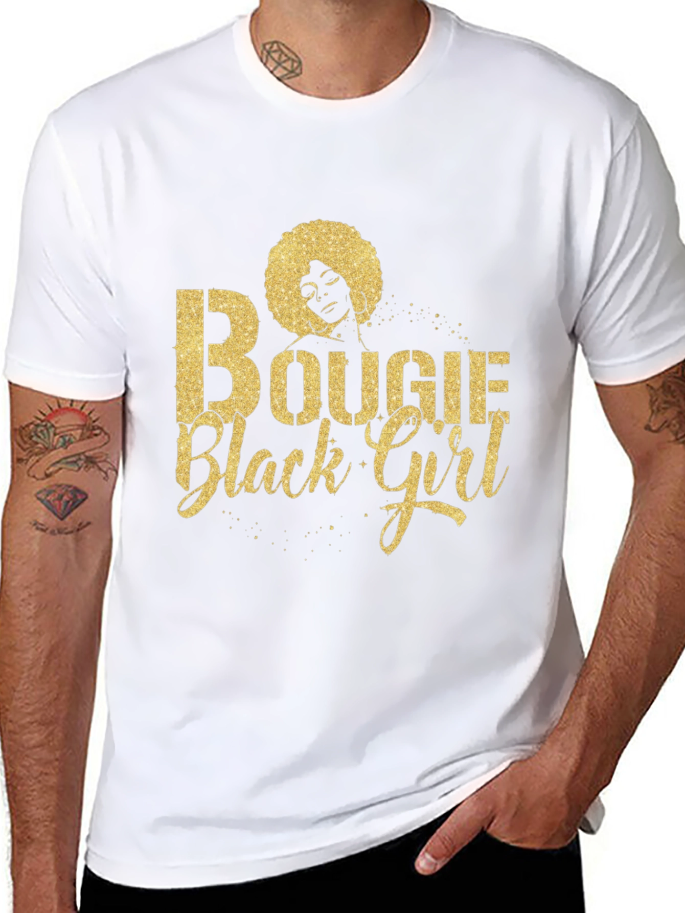 Bougie Black Girl Graphic Tee - Stylish Cotton T-Shirt