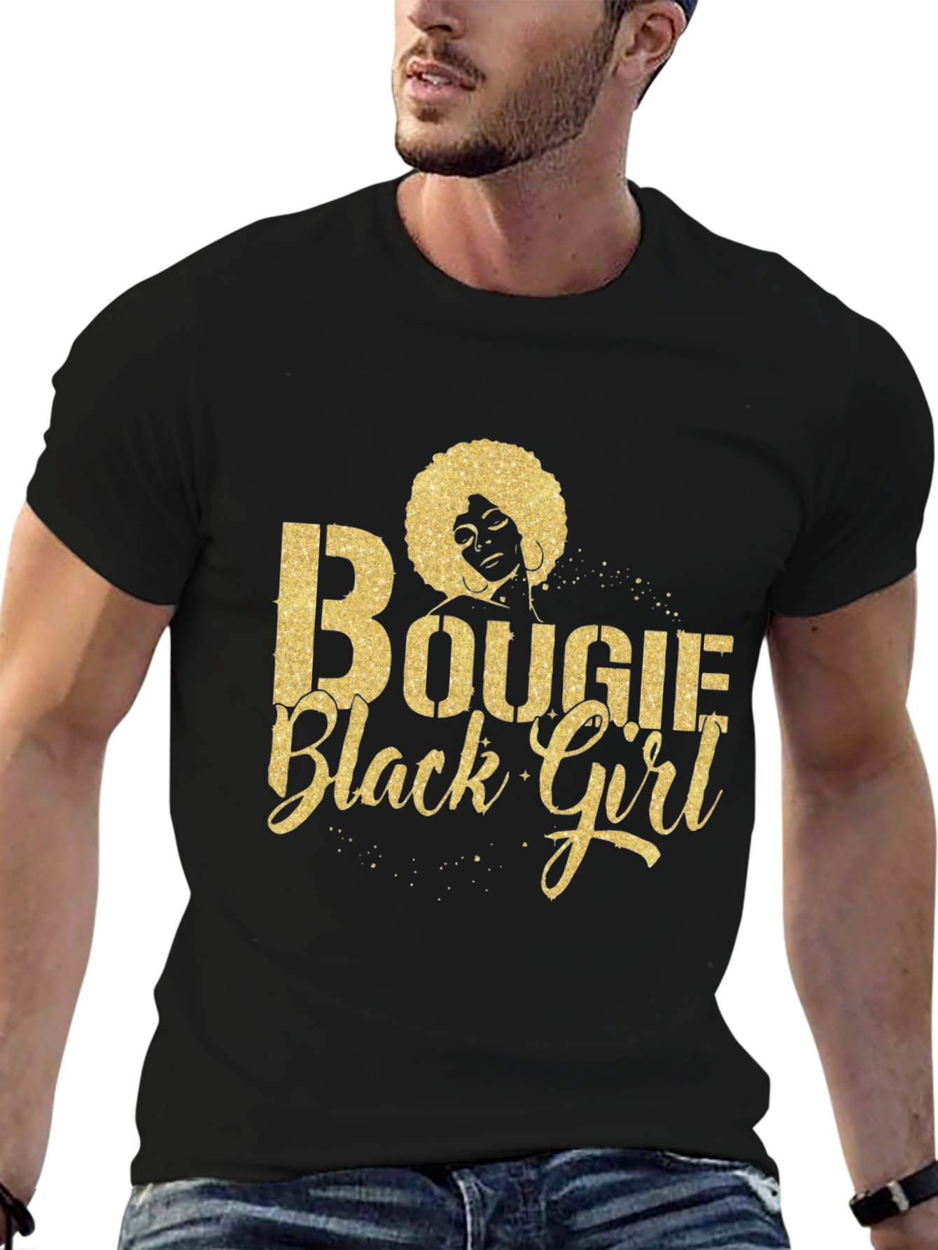 Bougie Black Girl Graphic Tee - Stylish Cotton T-Shirt