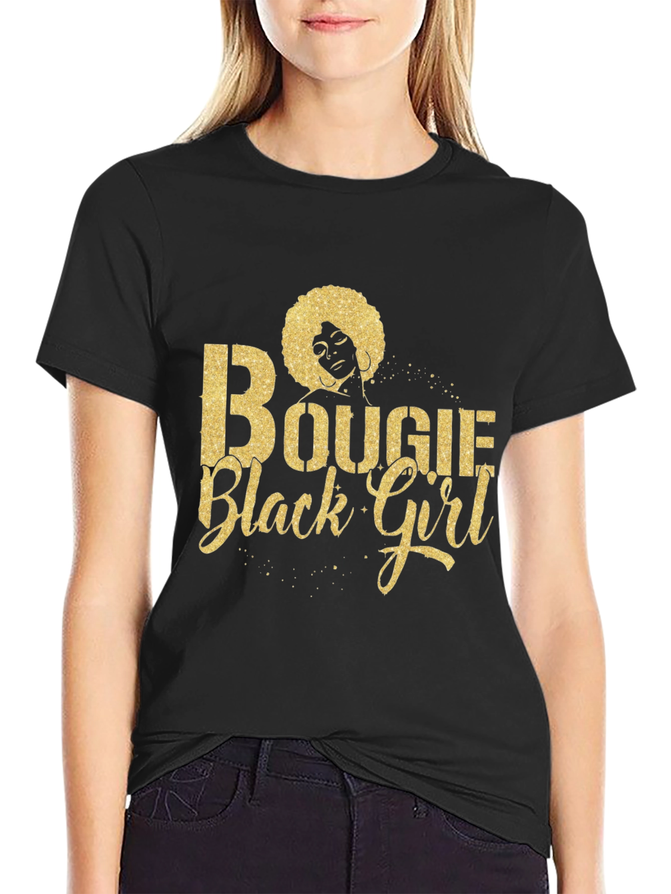 Bougie Black Girl Graphic Tee - Stylish Cotton T-Shirt