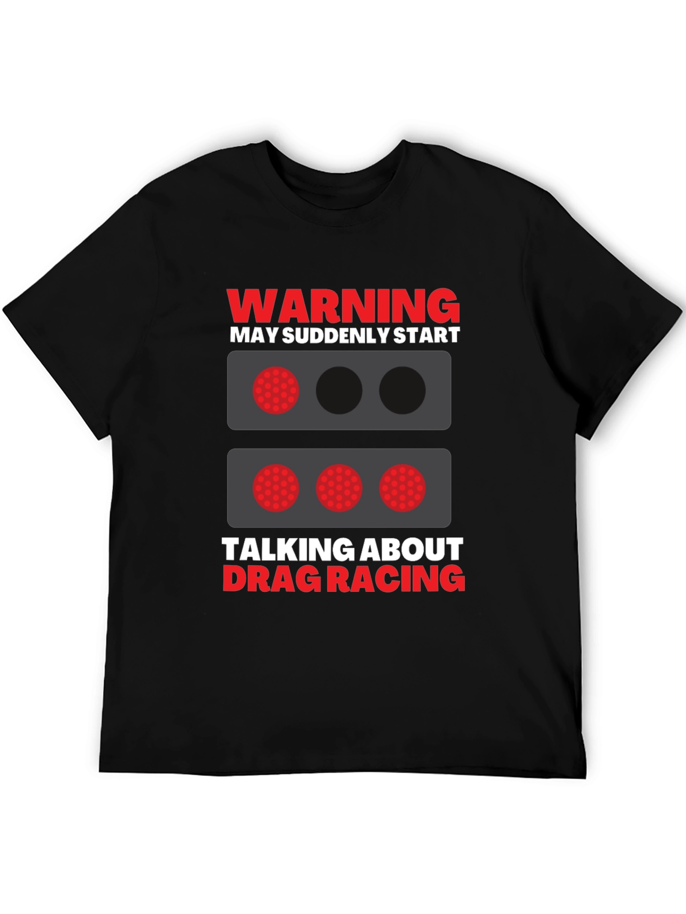 Drag Racing Warning Graphic T-Shirt