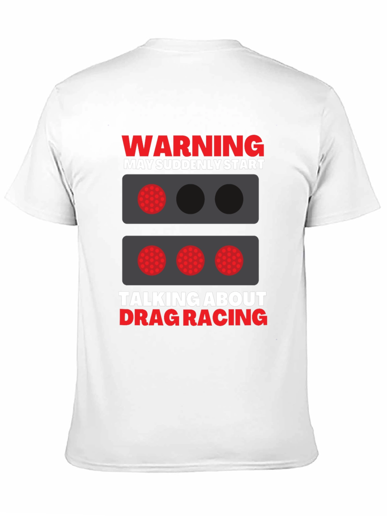Drag Racing Warning Graphic T-Shirt
