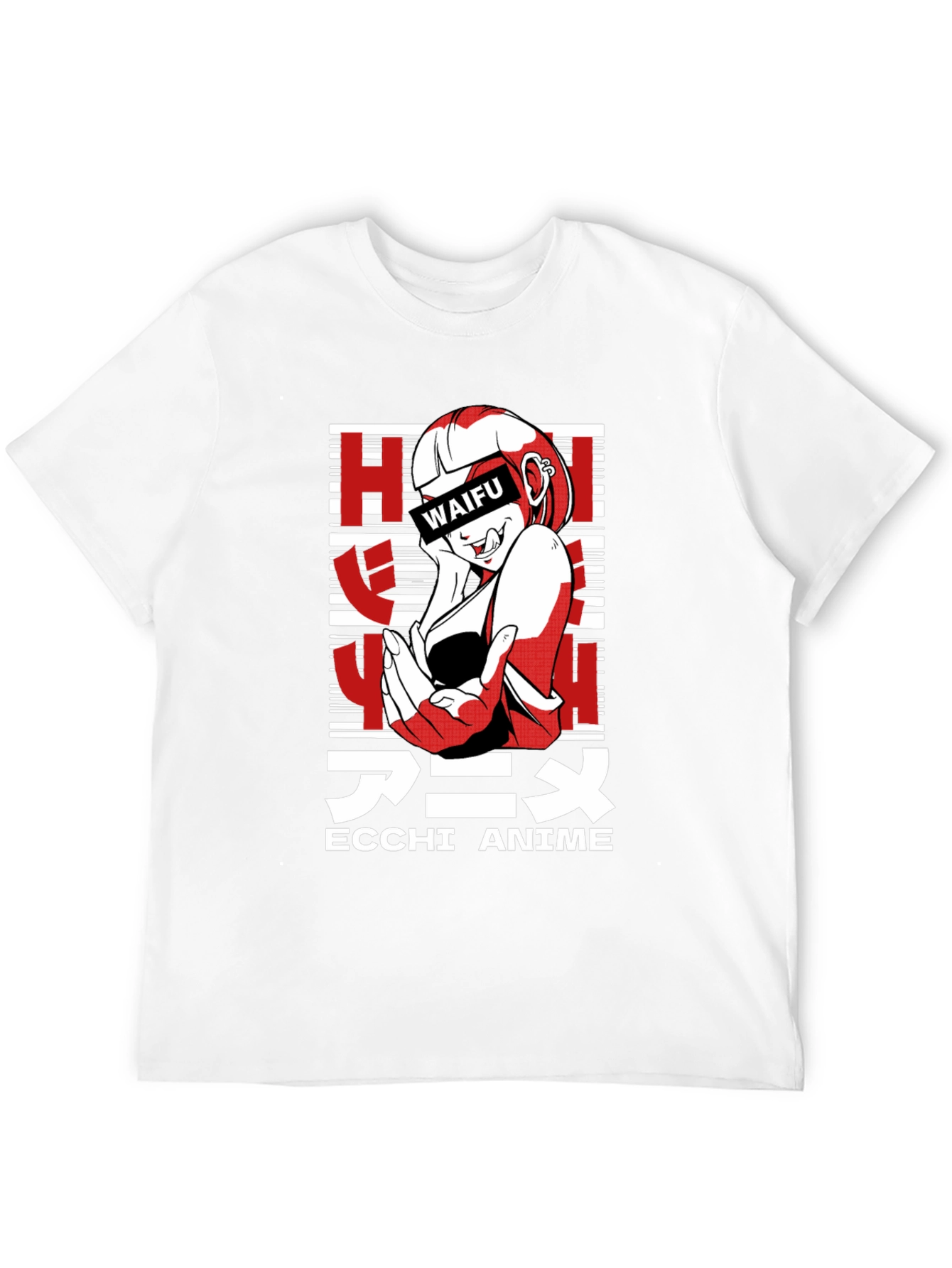 Waifu Ecchi Anime T-Shirt - Black