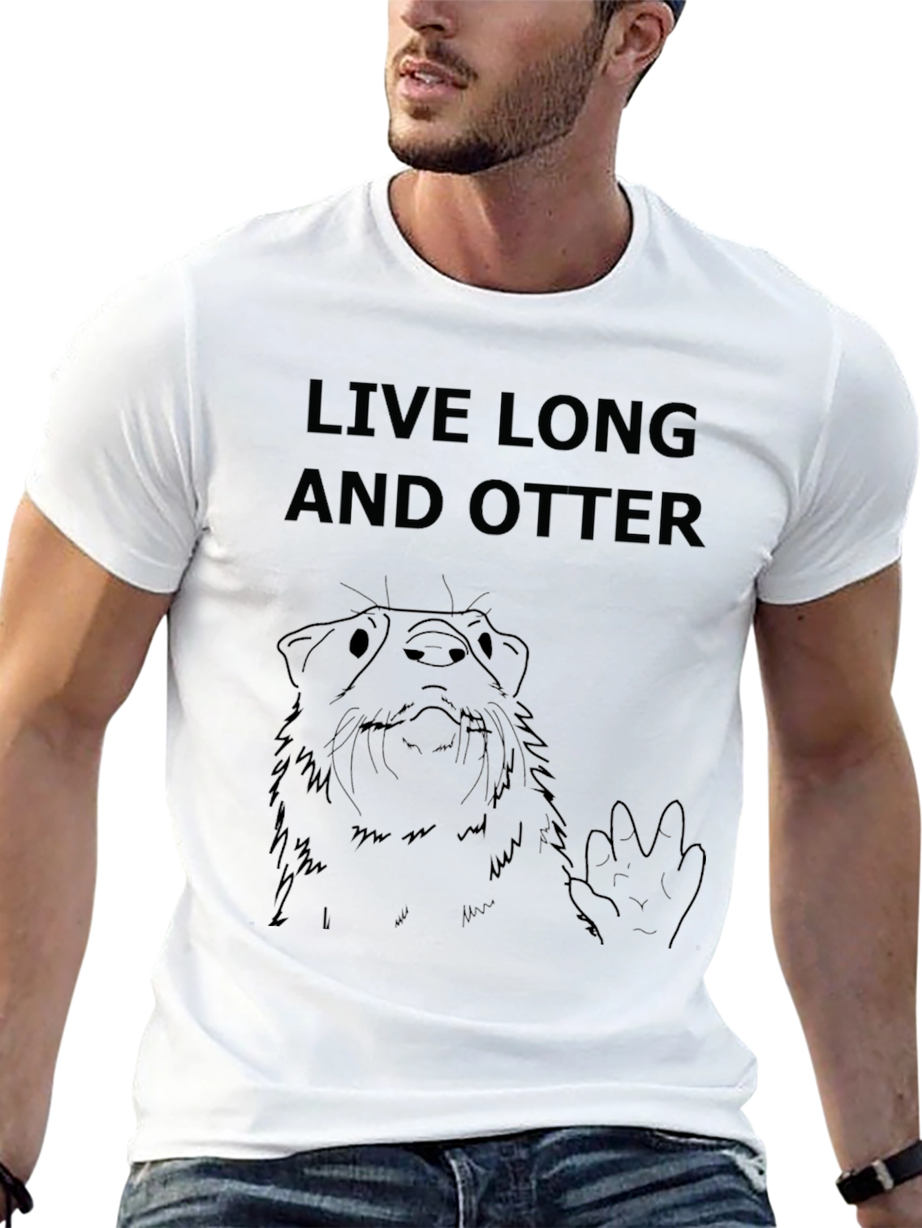 Live Long and Otter T-Shirt - Funny Graphic Tee