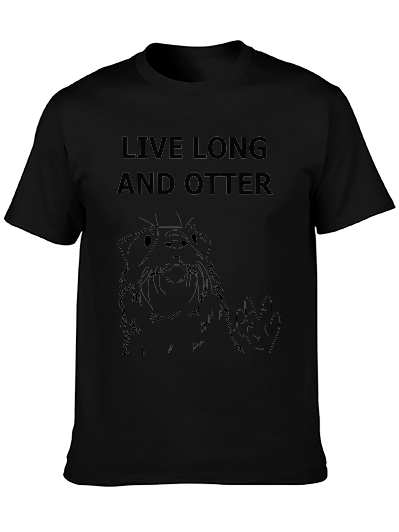 Live Long and Otter T-Shirt - Funny Graphic Tee