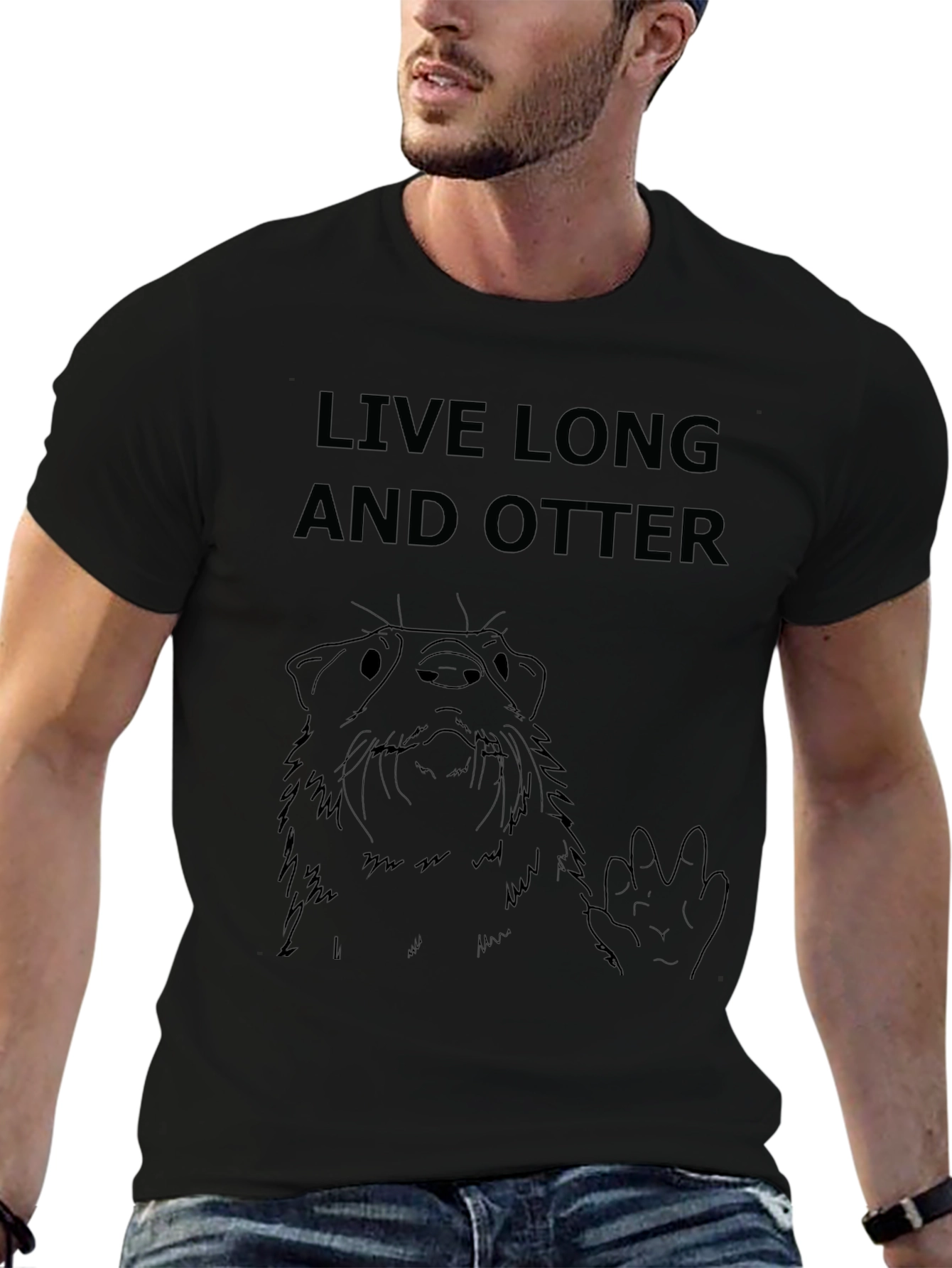 Live Long and Otter T-Shirt - Funny Graphic Tee
