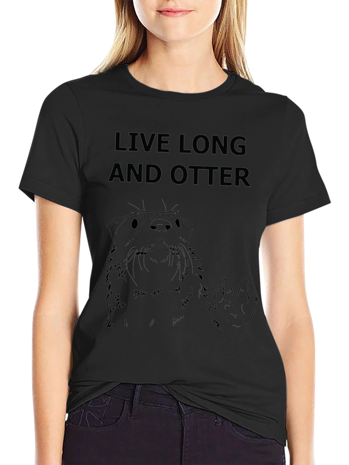 Live Long and Otter T-Shirt - Funny Graphic Tee