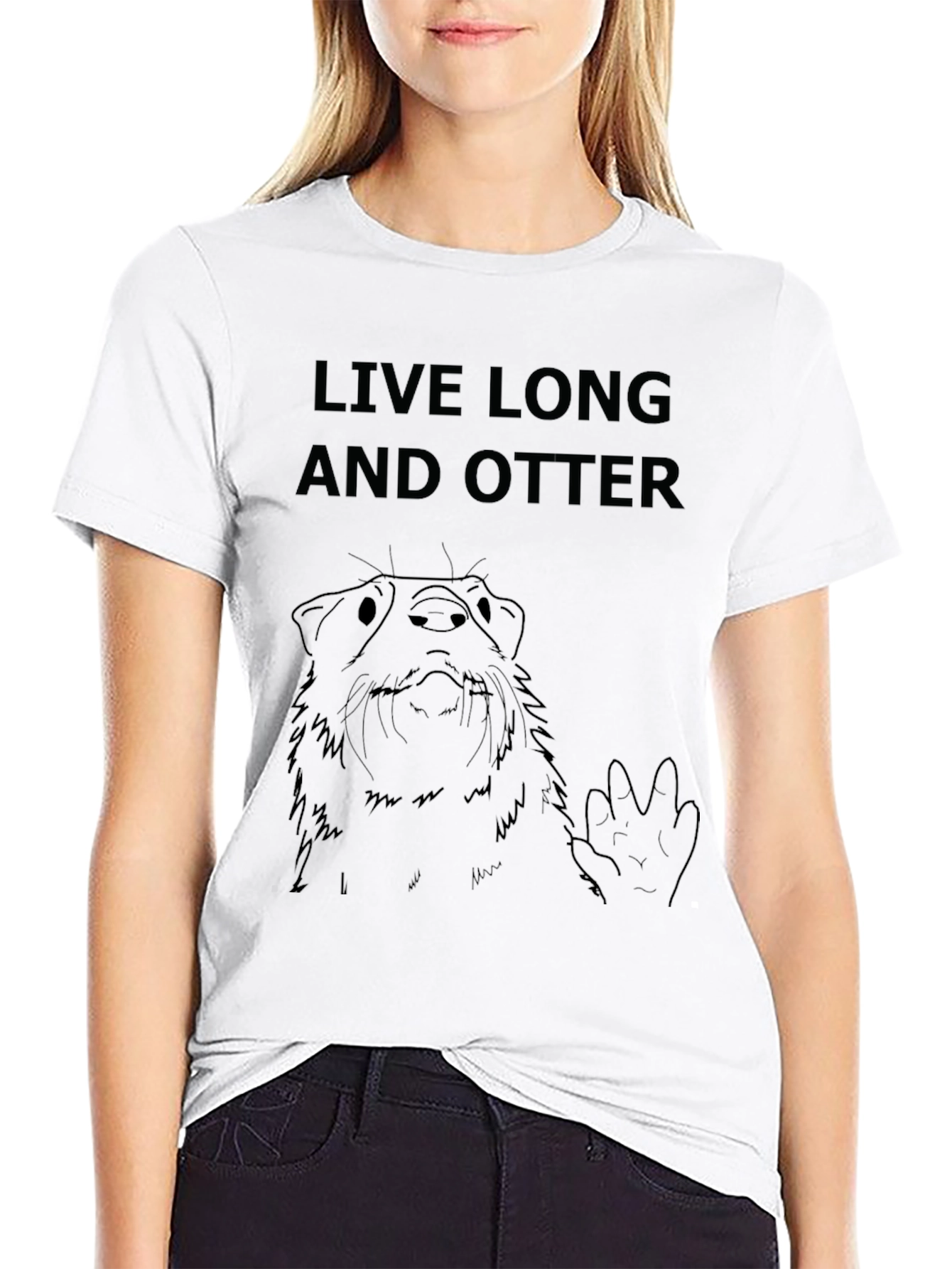 Live Long and Otter T-Shirt - Funny Graphic Tee