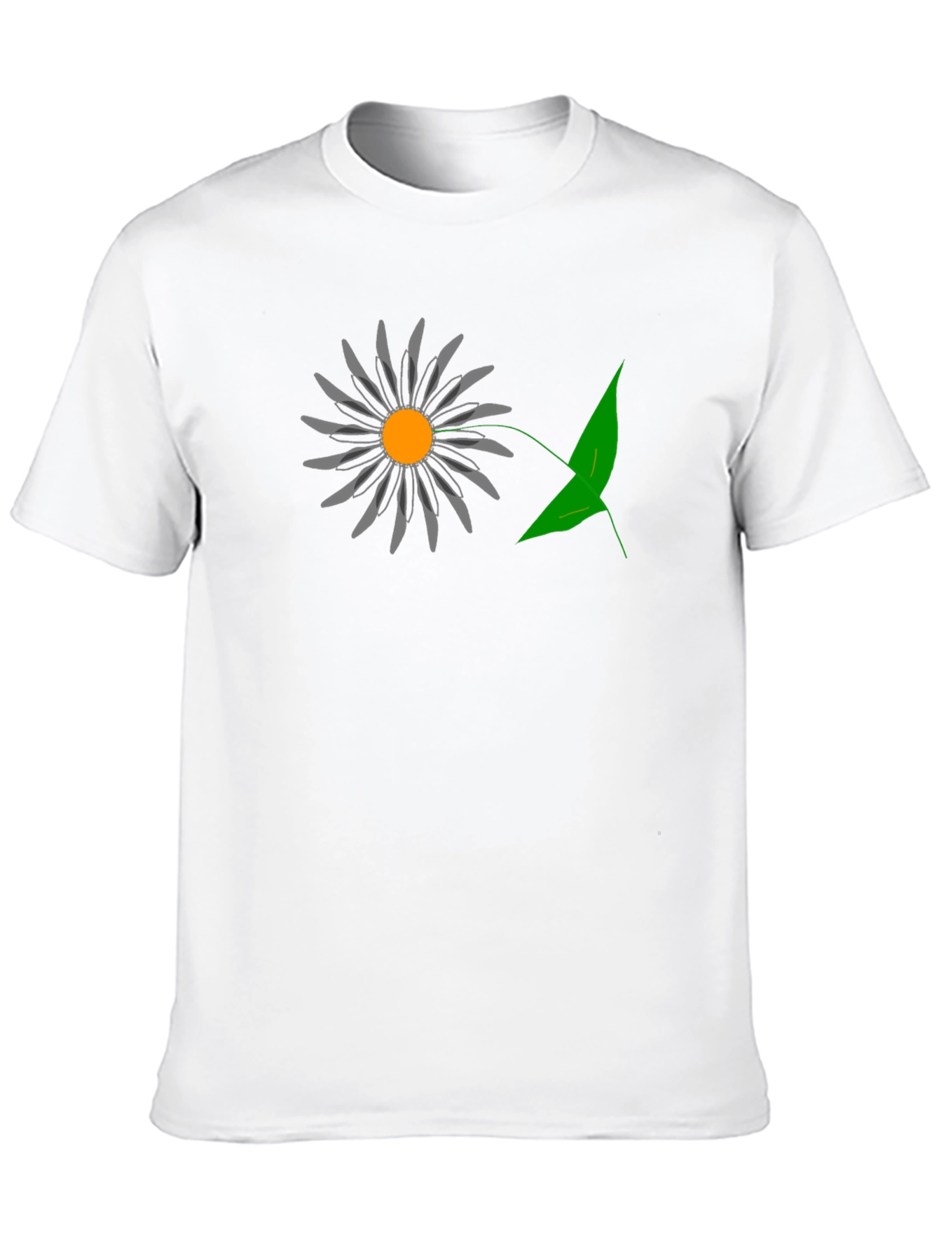 Mens Black Graphic T-Shirt - Daisy Design