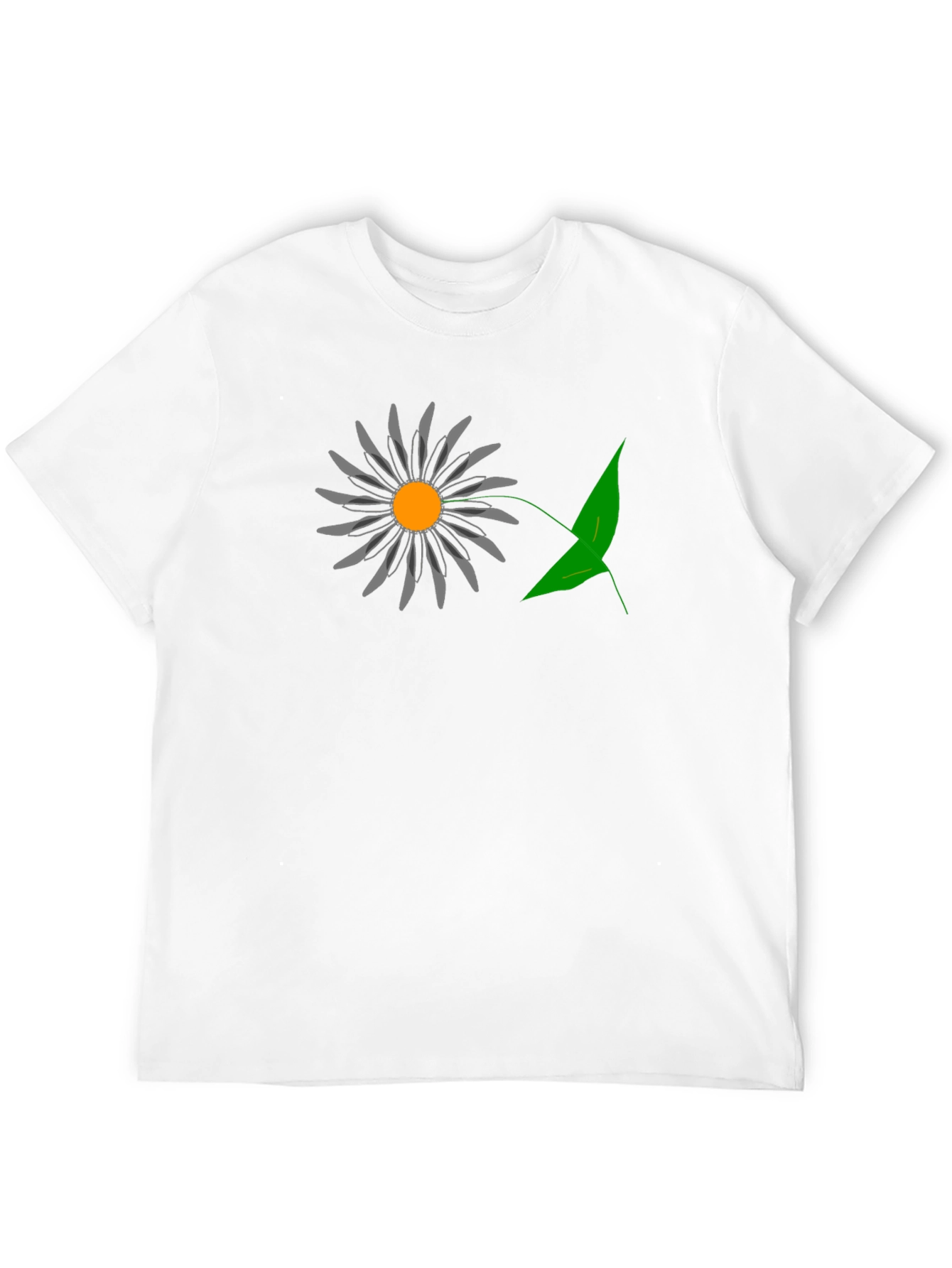 Mens Black Graphic T-Shirt - Daisy Design