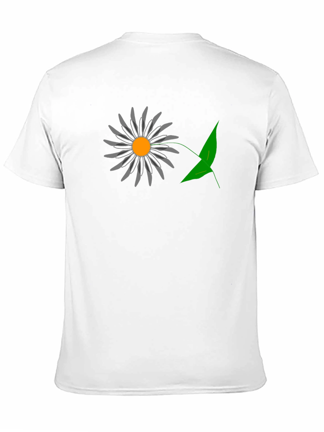 Mens Black Graphic T-Shirt - Daisy Design