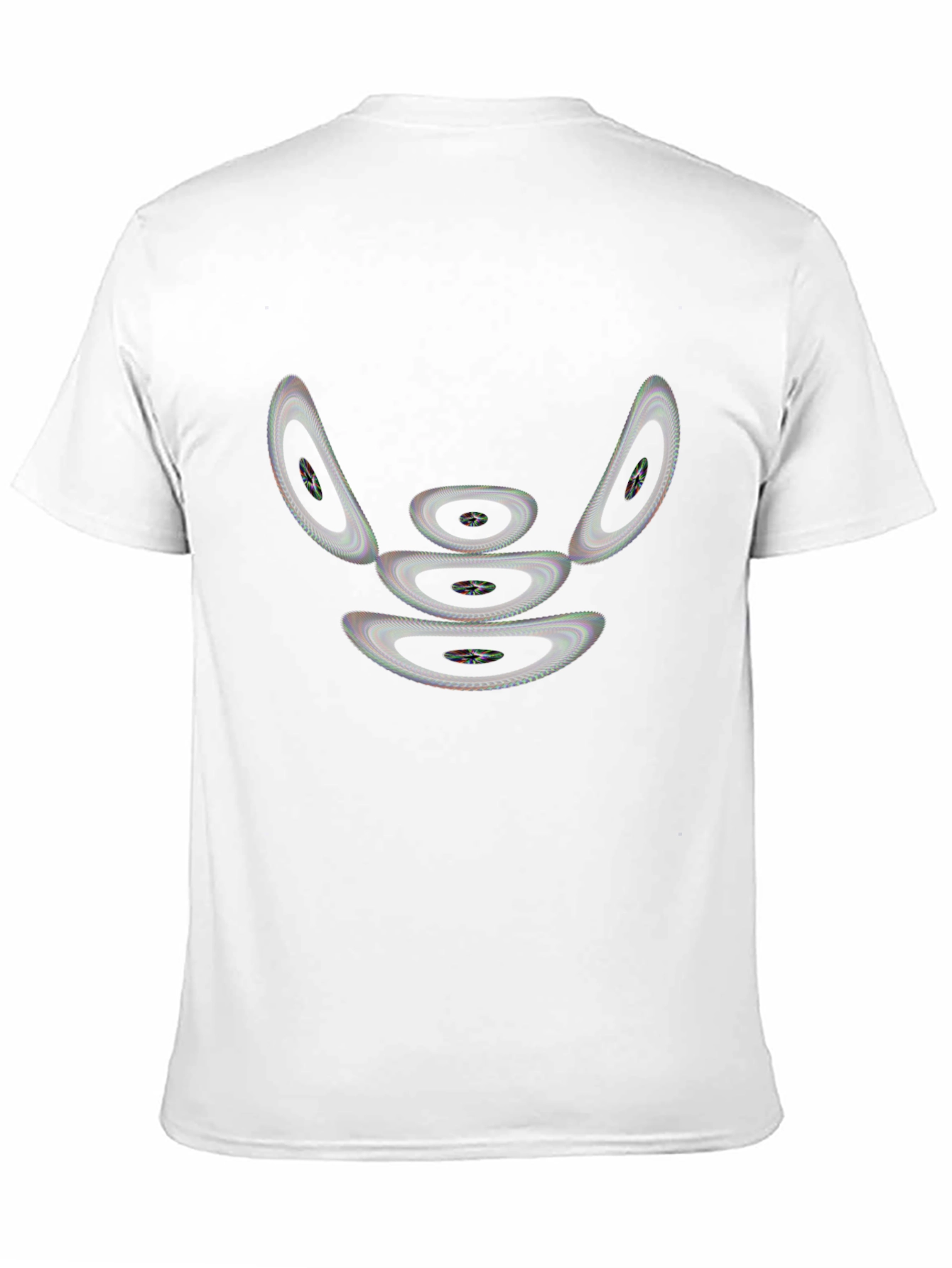 Abstract Geometric Design Black T-Shirt