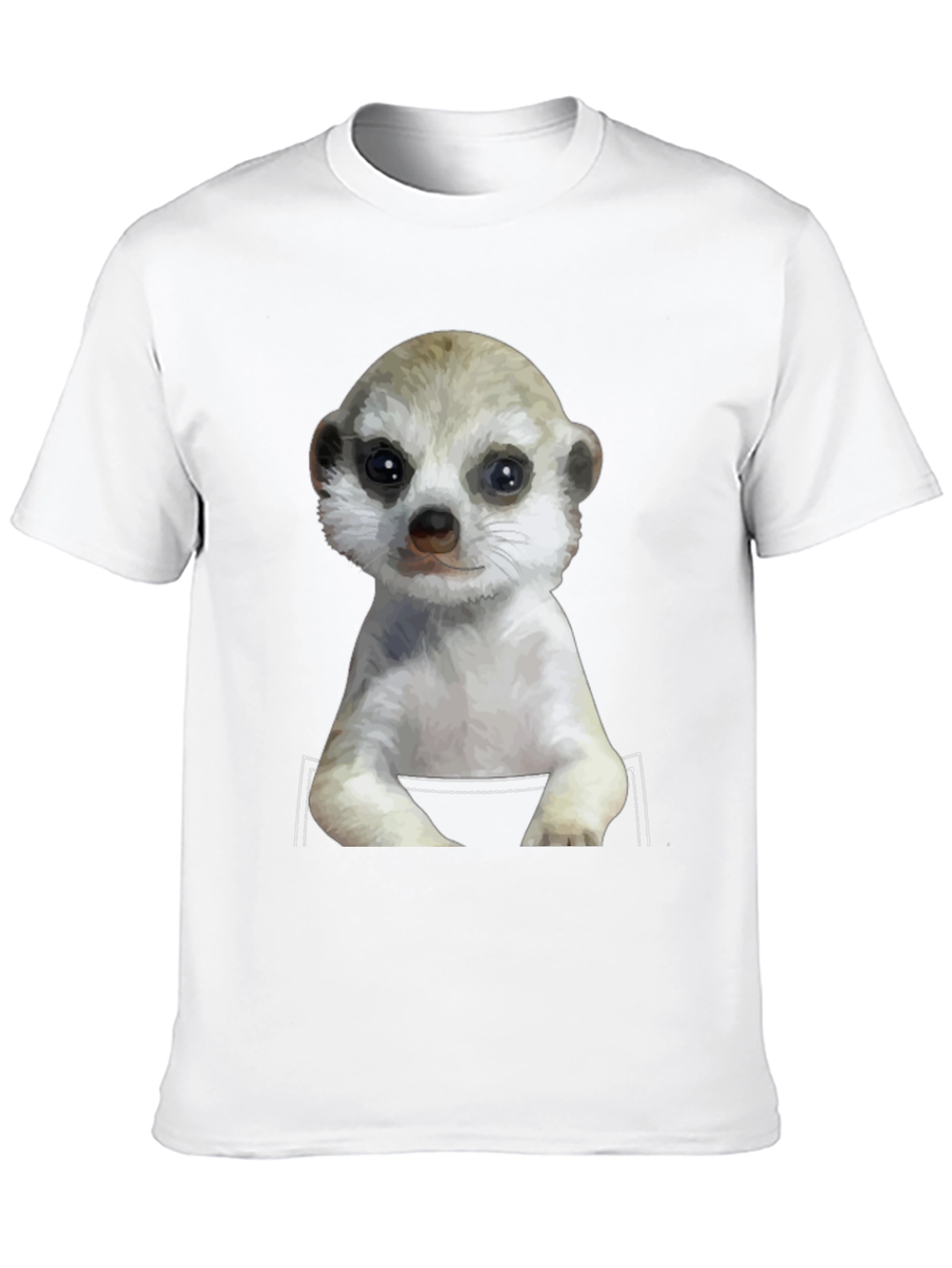 Meerkat in Pocket T-Shirt - Novelty Design