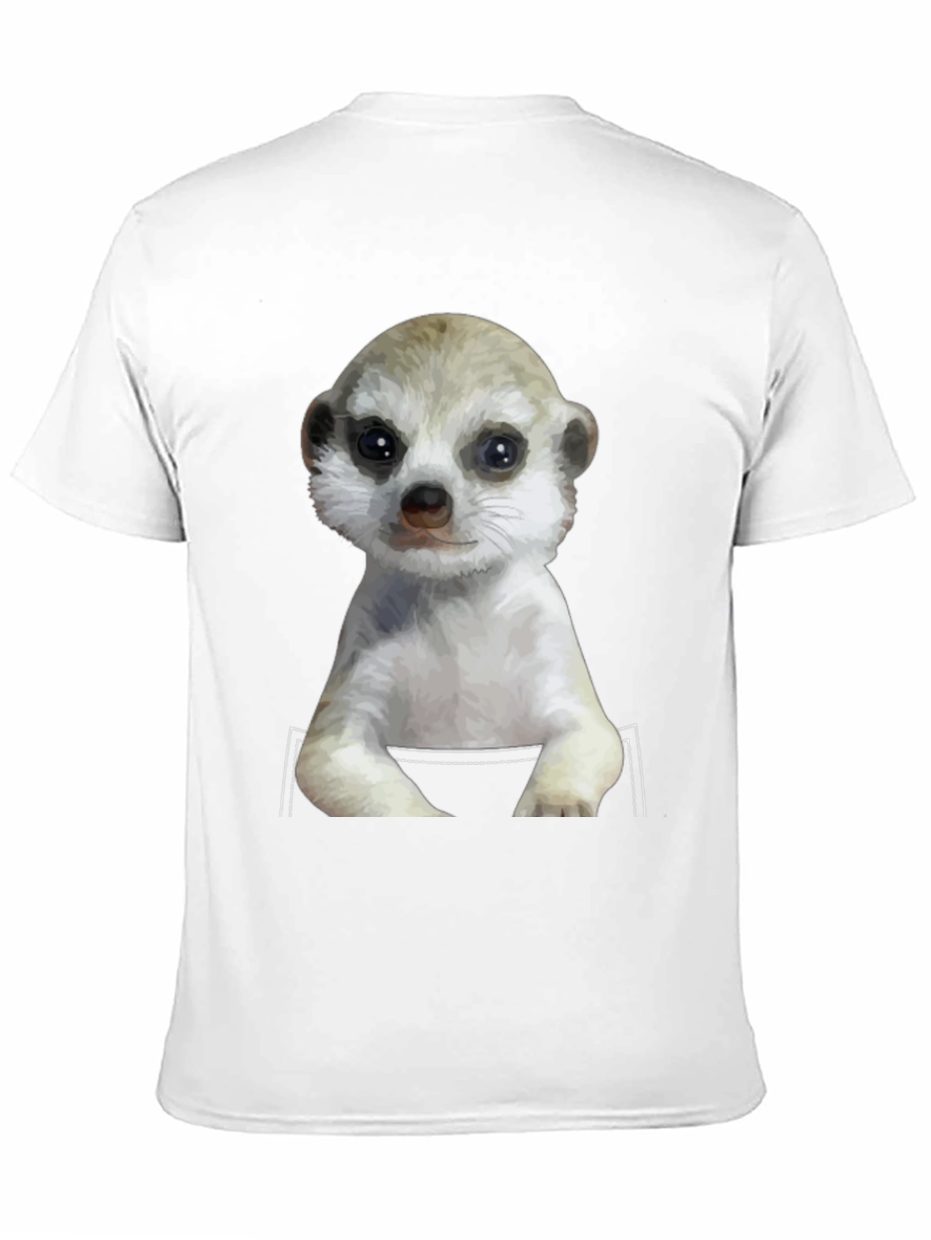 Meerkat in Pocket T-Shirt - Novelty Design