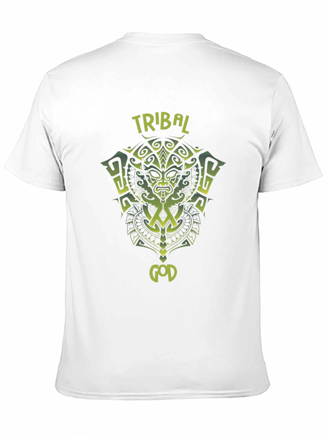 Tribal God Graphic T-Shirt - Black