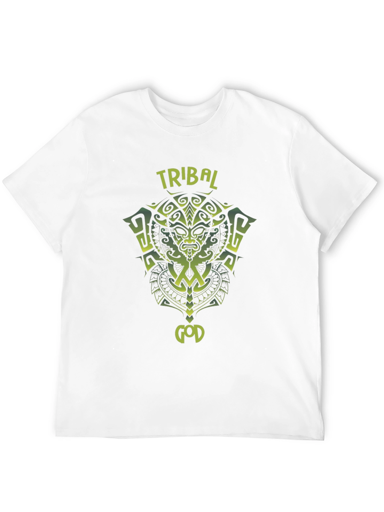 Tribal God Graphic T-Shirt - Black