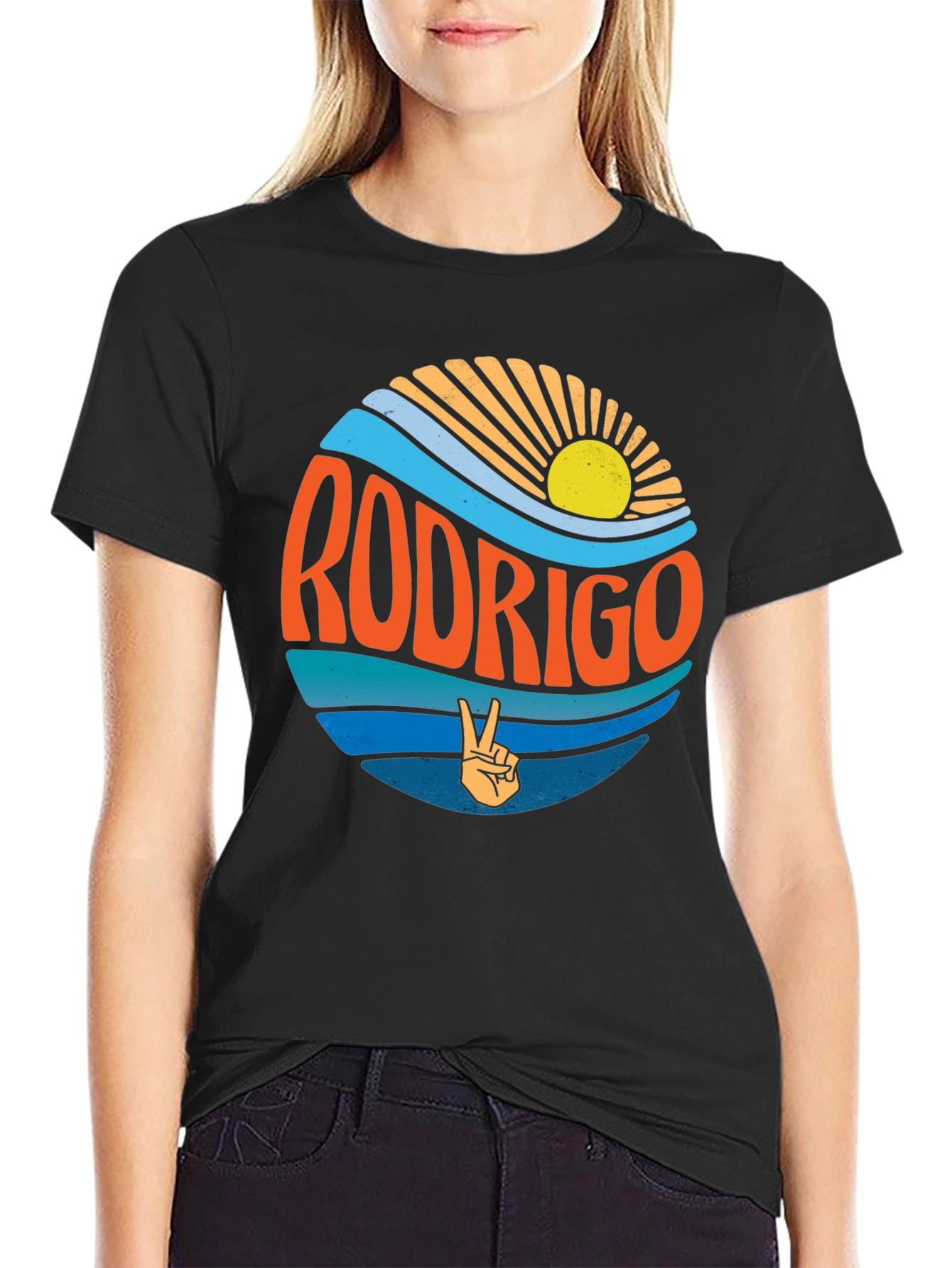 Retro Rodrigo T-Shirt - Surf & Sun Design