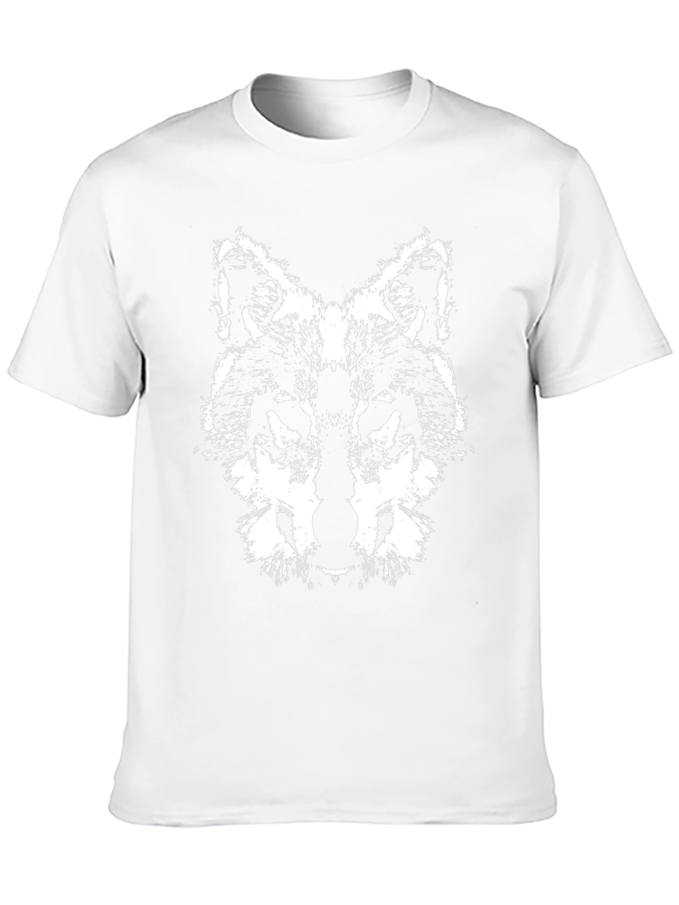 Wolf Graphic Tee - Black Cotton T-Shirt