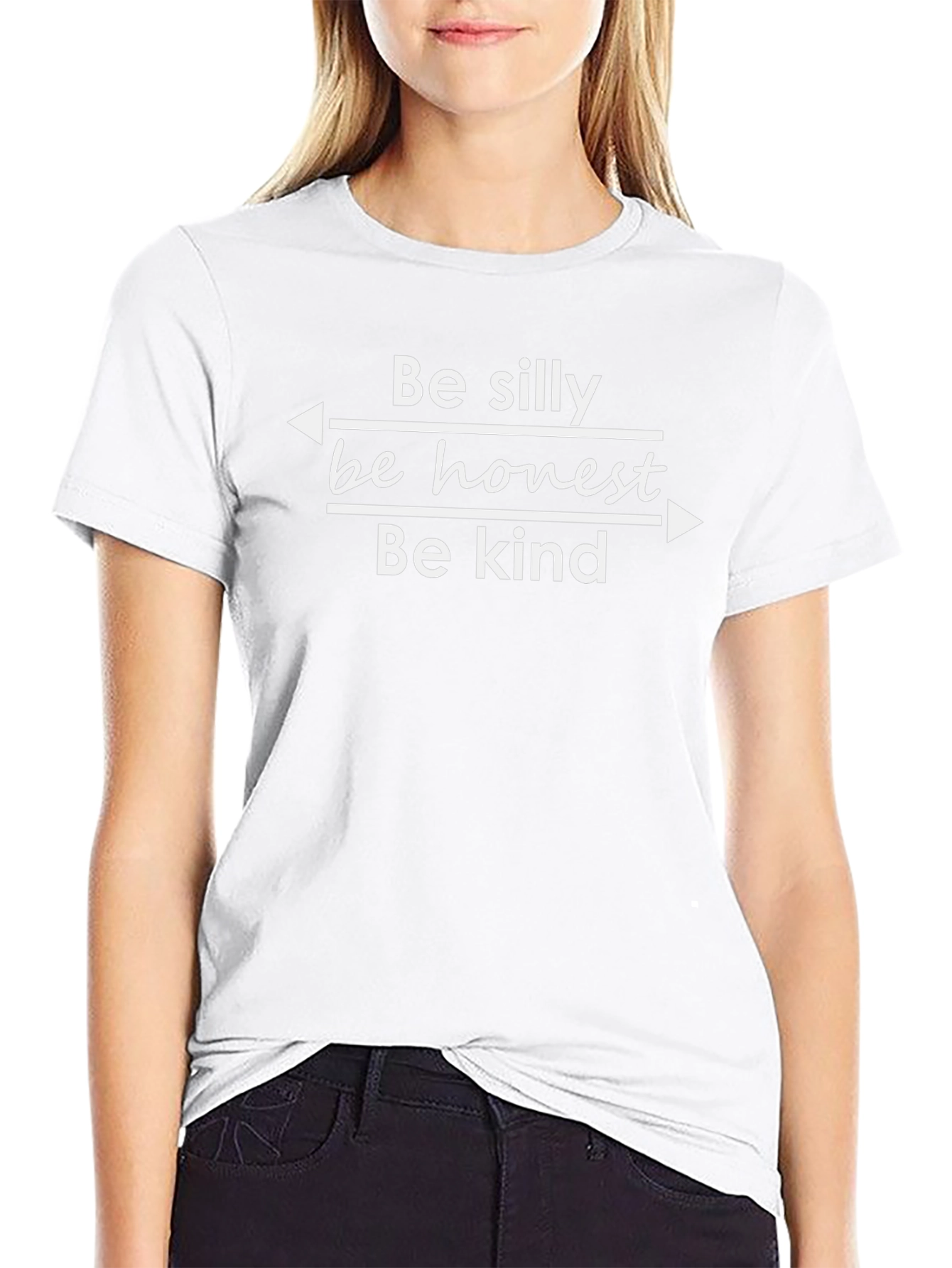 Be Silly Honest Kind T-Shirt - Black Graphic Tee