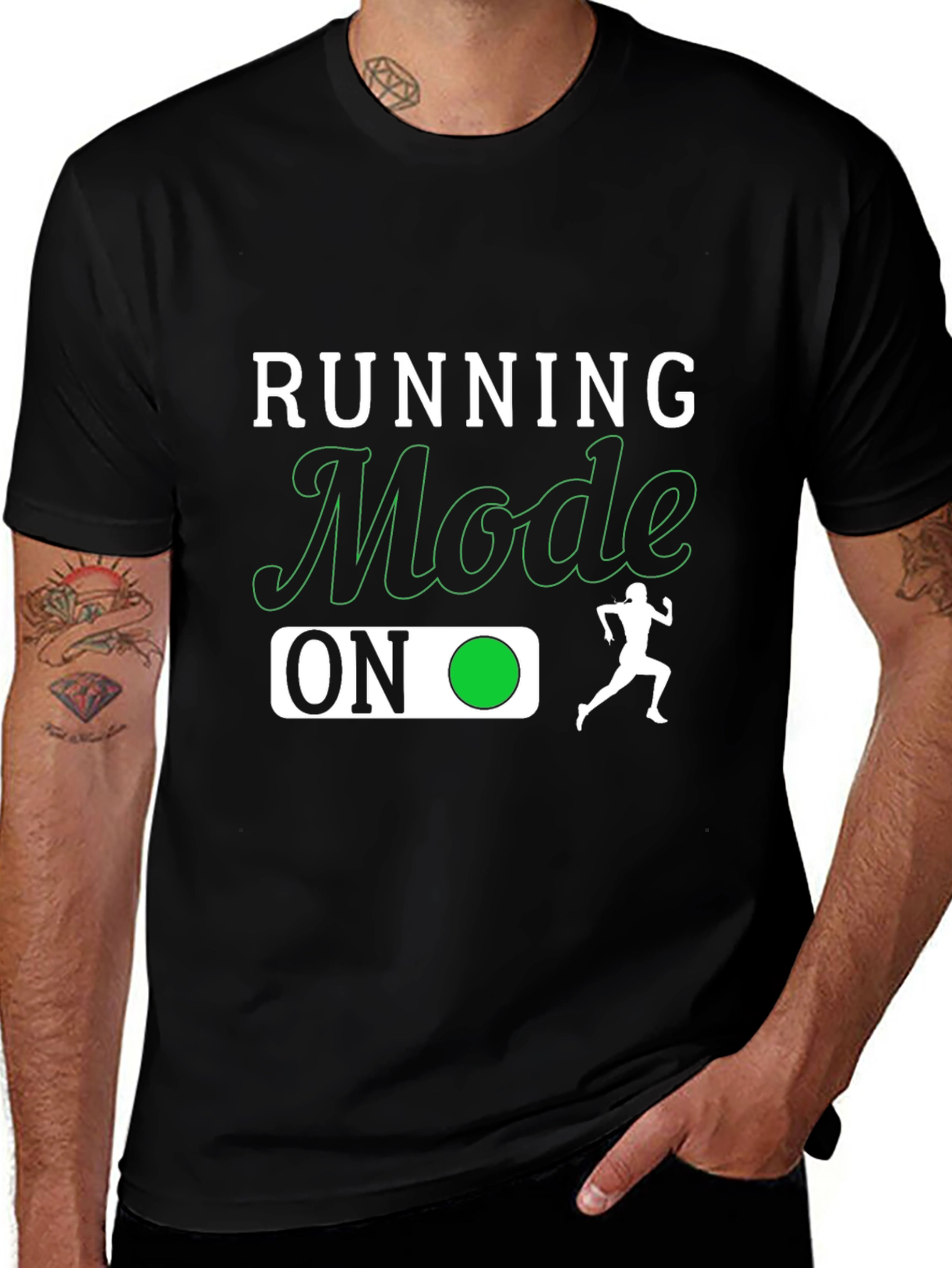 Running Mode On Graphic T-Shirt