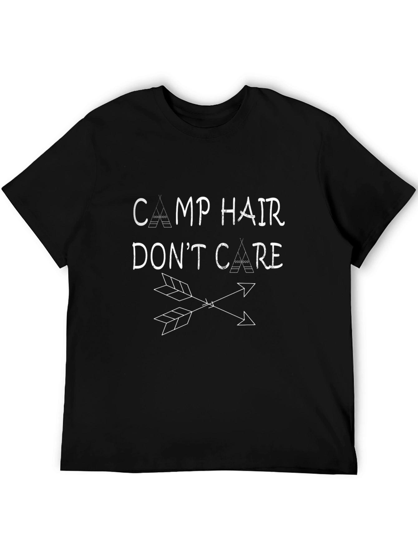 Camp Hair Dont Care Black T-Shirt