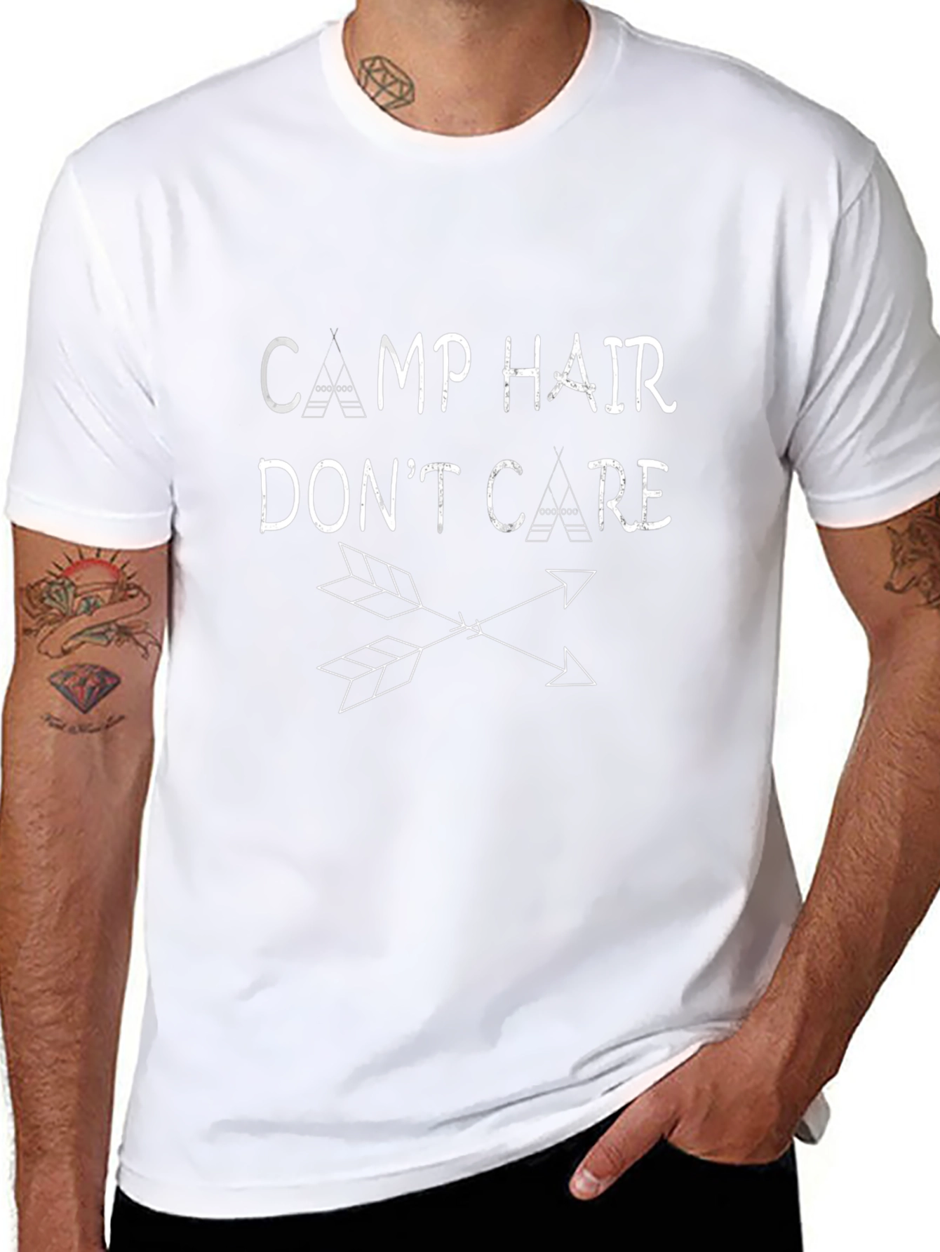 Camp Hair Dont Care Black T-Shirt
