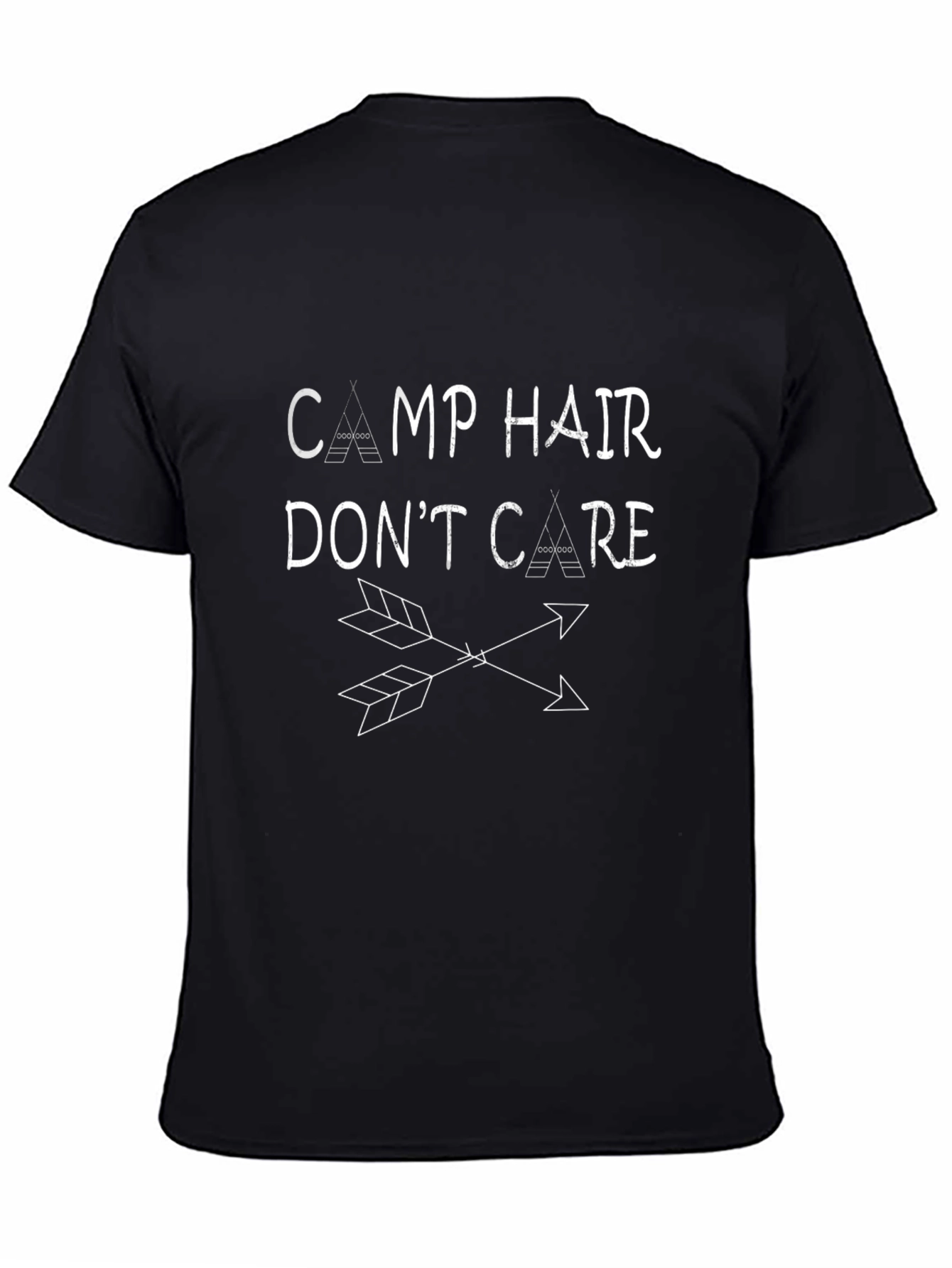 Camp Hair Dont Care Black T-Shirt