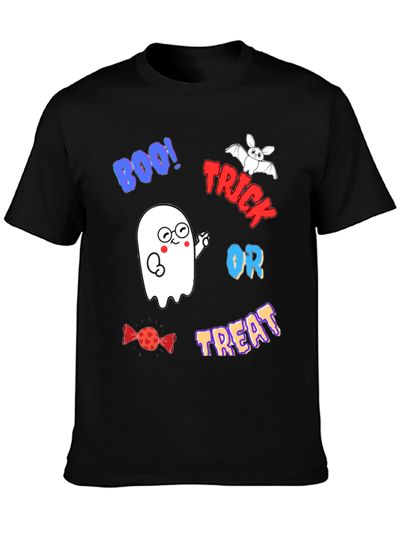 Halloween Ghost T-Shirt - Trick or Treat Tee