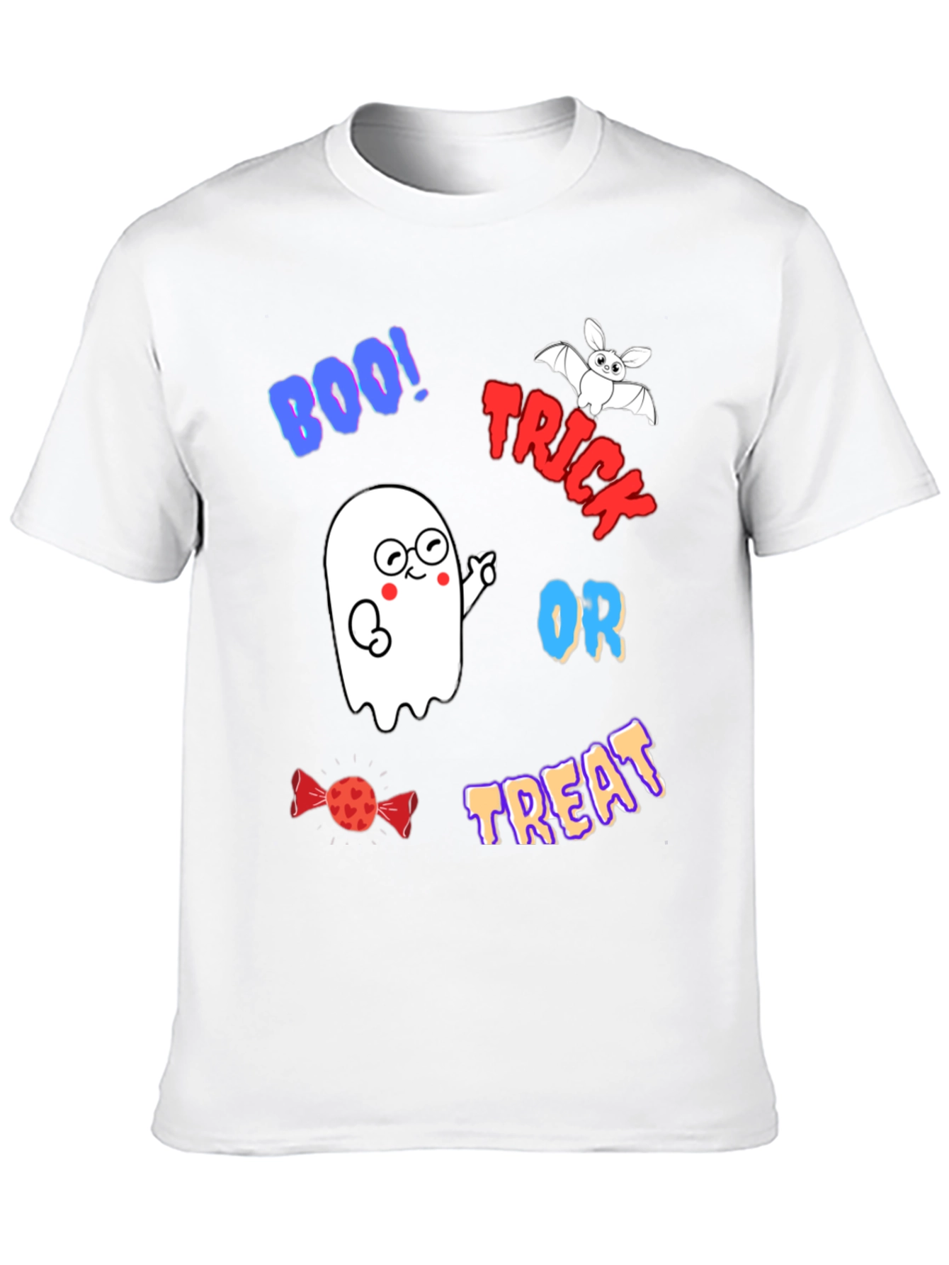 Halloween Ghost T-Shirt - Trick or Treat Tee