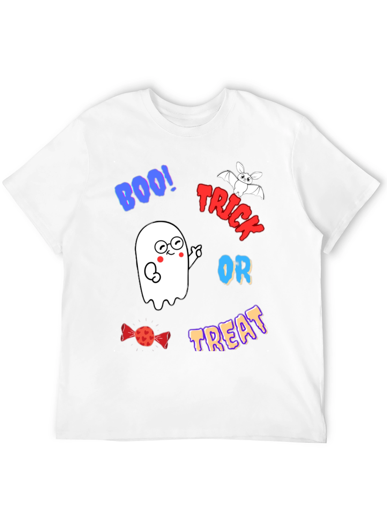 Halloween Ghost T-Shirt - Trick or Treat Tee