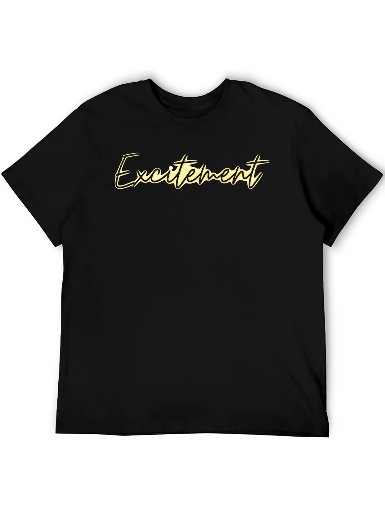 Excitement Black T-Shirt | Stylish Menswear