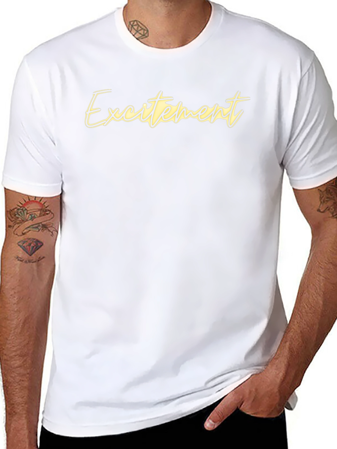 Excitement Black T-Shirt | Stylish Menswear