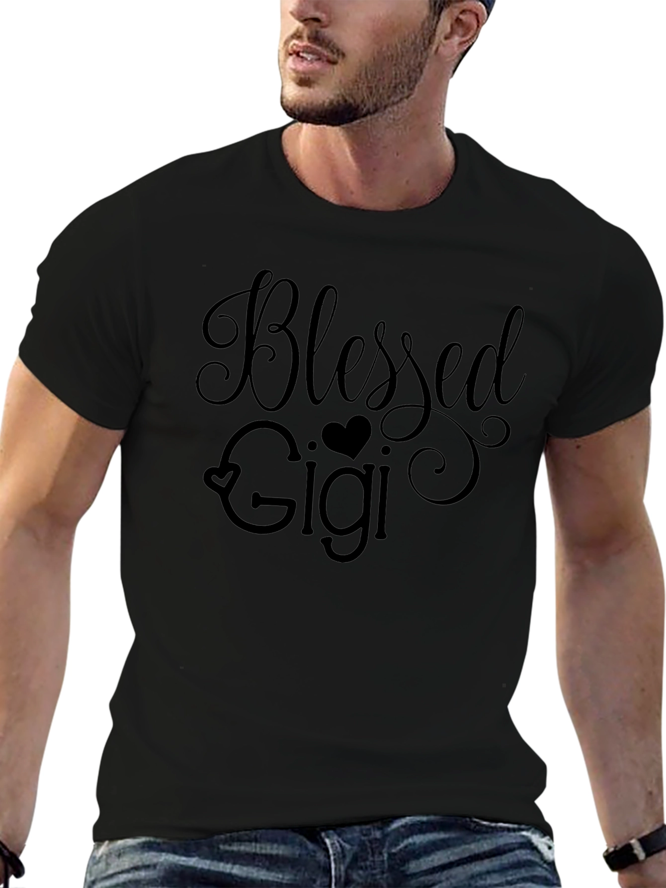 Blessed Gigi Graphic Tee - Black T-Shirt