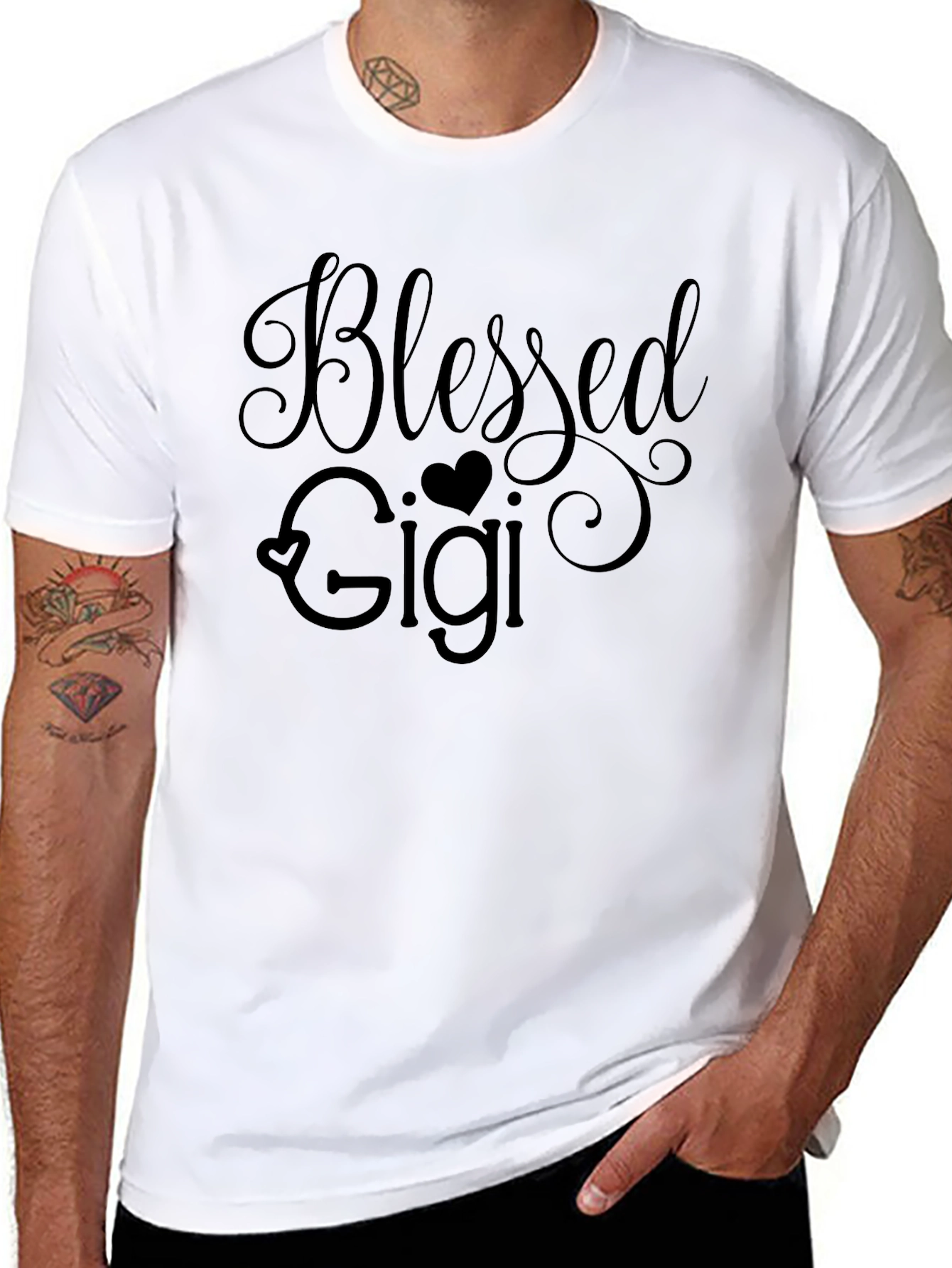 Blessed Gigi Graphic Tee - Black T-Shirt