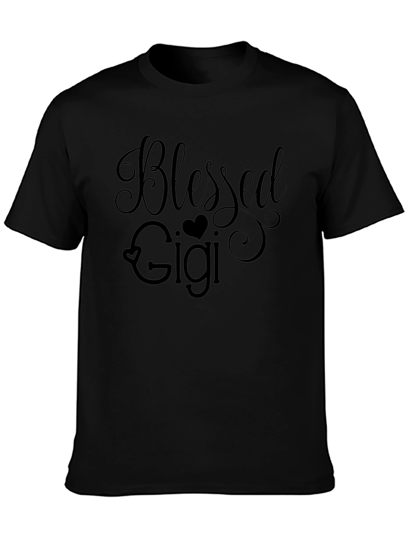 Blessed Gigi Graphic Tee - Black T-Shirt