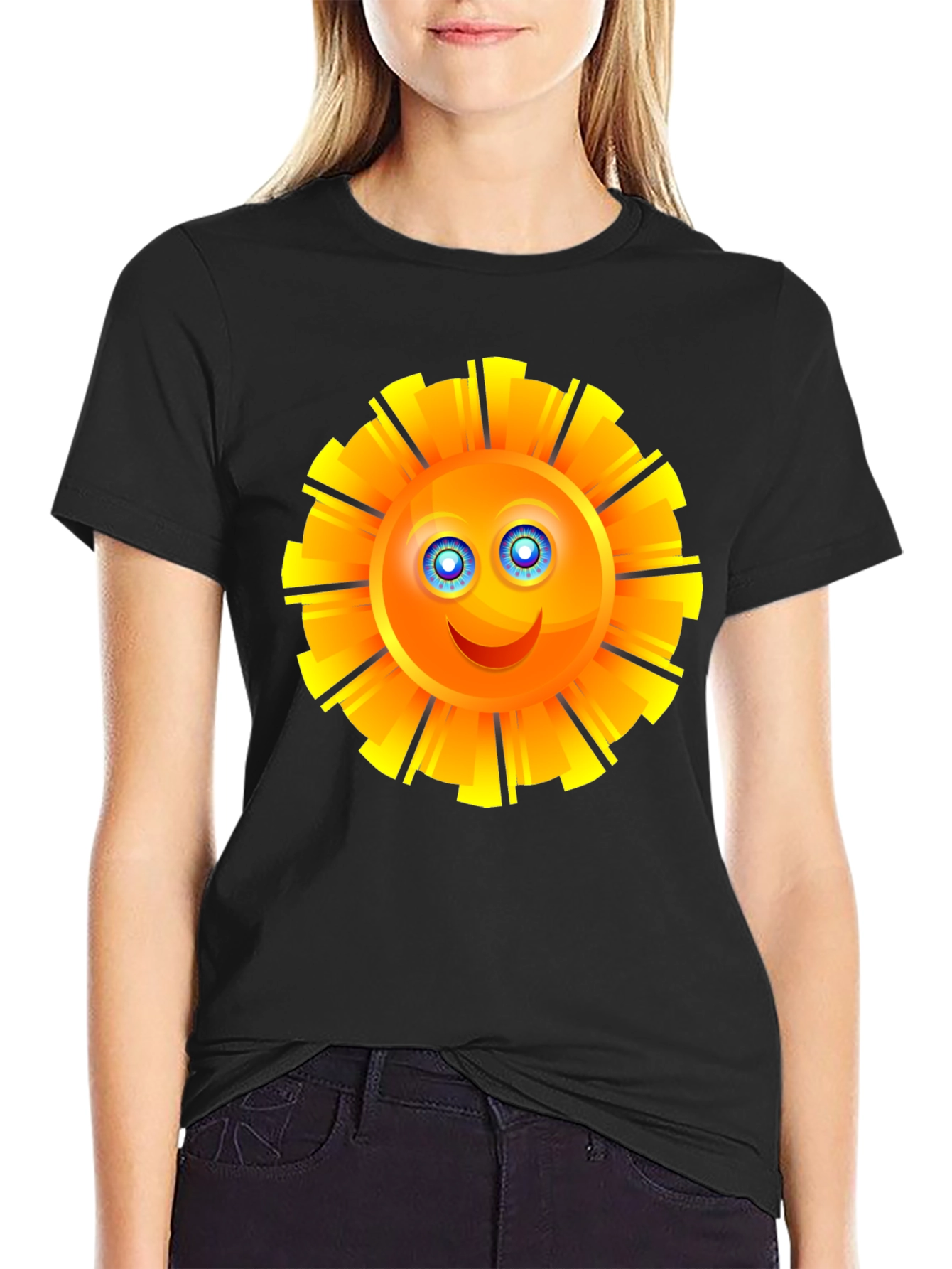 Sunny Day Graphic T-Shirt - Black