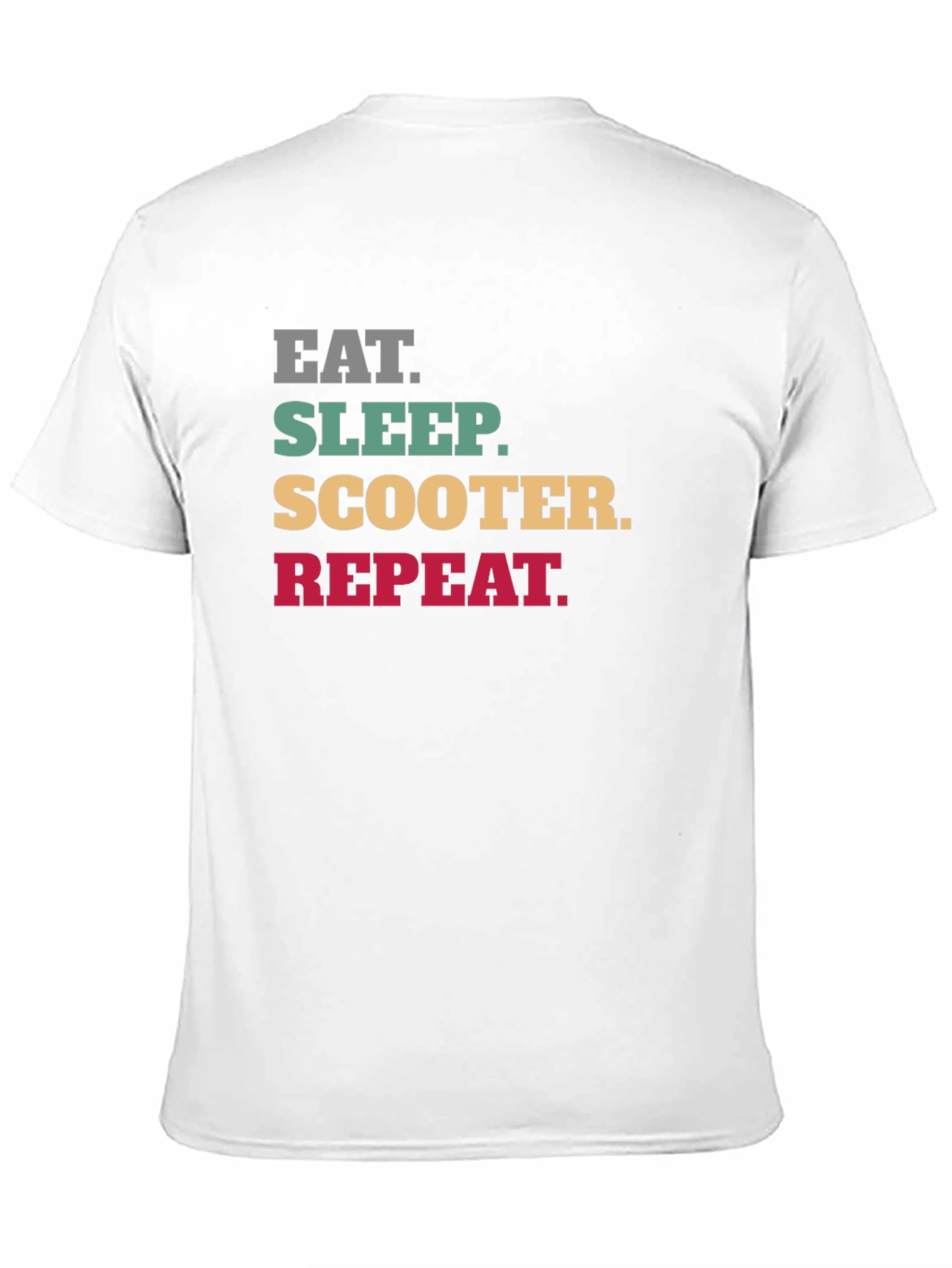 Eat Sleep Scooter Repeat Black T-Shirt