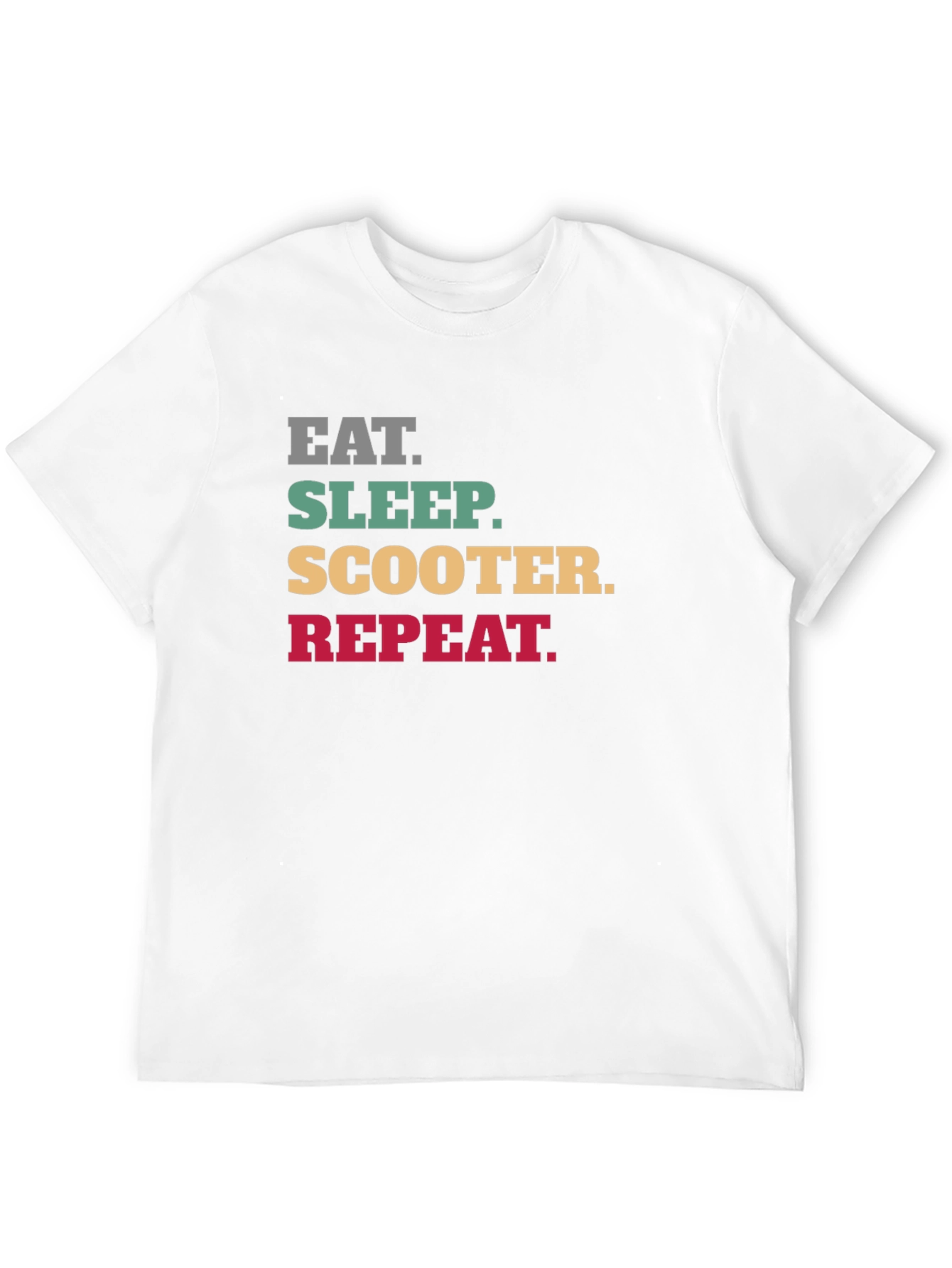 Eat Sleep Scooter Repeat Black T-Shirt