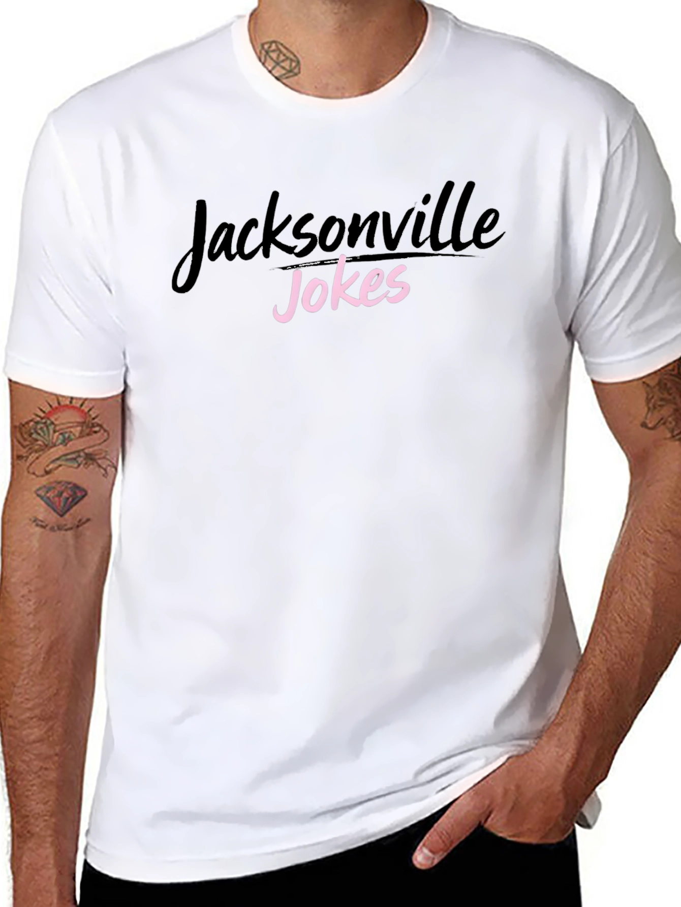 Jacksonville Jokes Black Tee